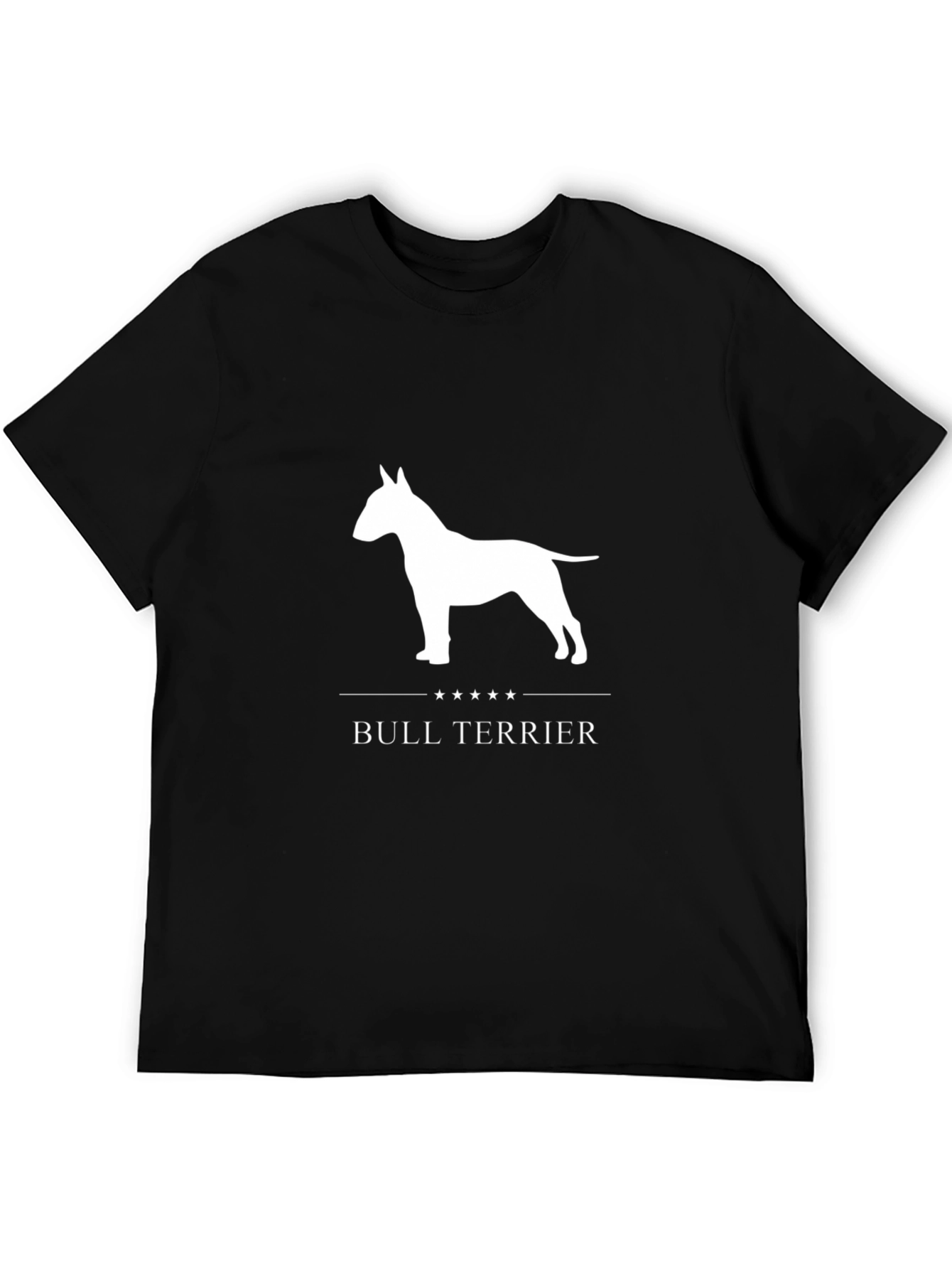 Bull Terrier Graphic Tee - Black Cotton Blend