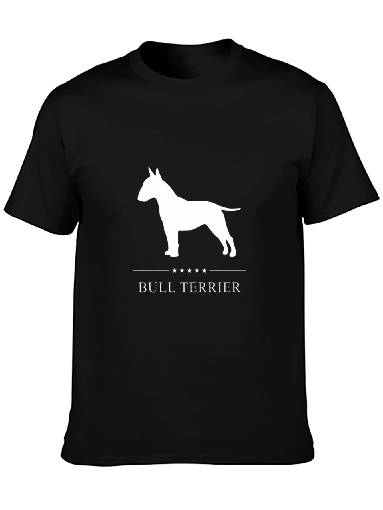 Bull Terrier Graphic Tee - Black Cotton Blend