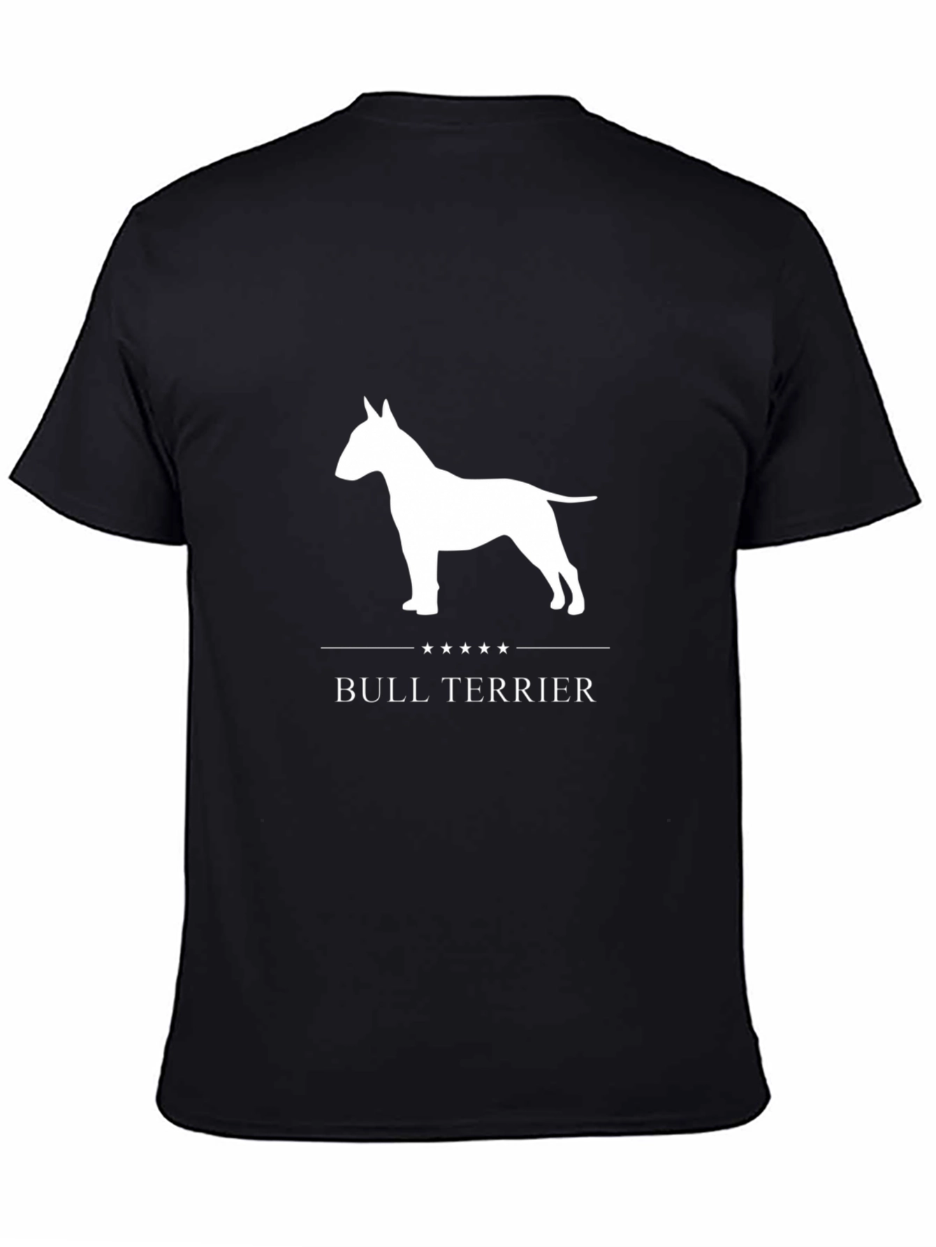 Bull Terrier Graphic Tee - Black Cotton Blend