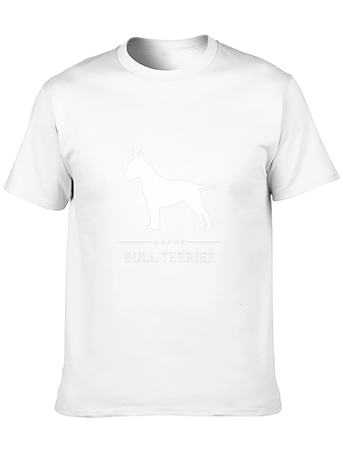 Bull Terrier Graphic Tee - Black Cotton Blend