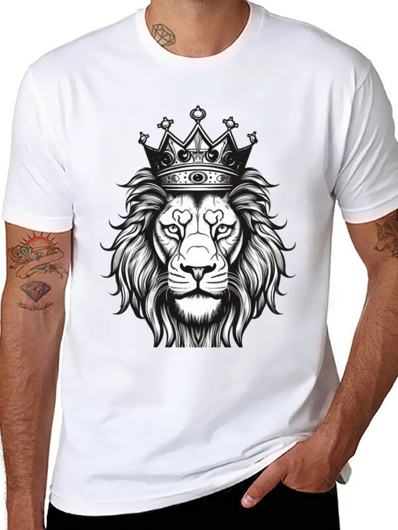 King Lion Graphic Tee - Black T-Shirt
