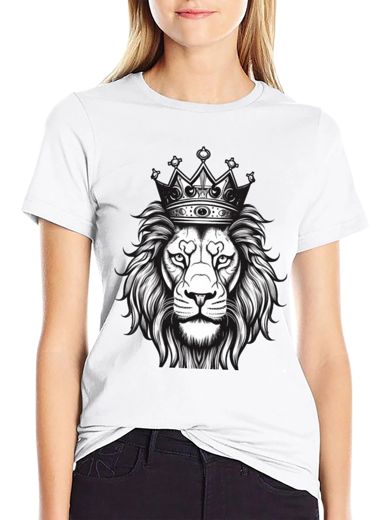 King Lion Graphic Tee - Black T-Shirt
