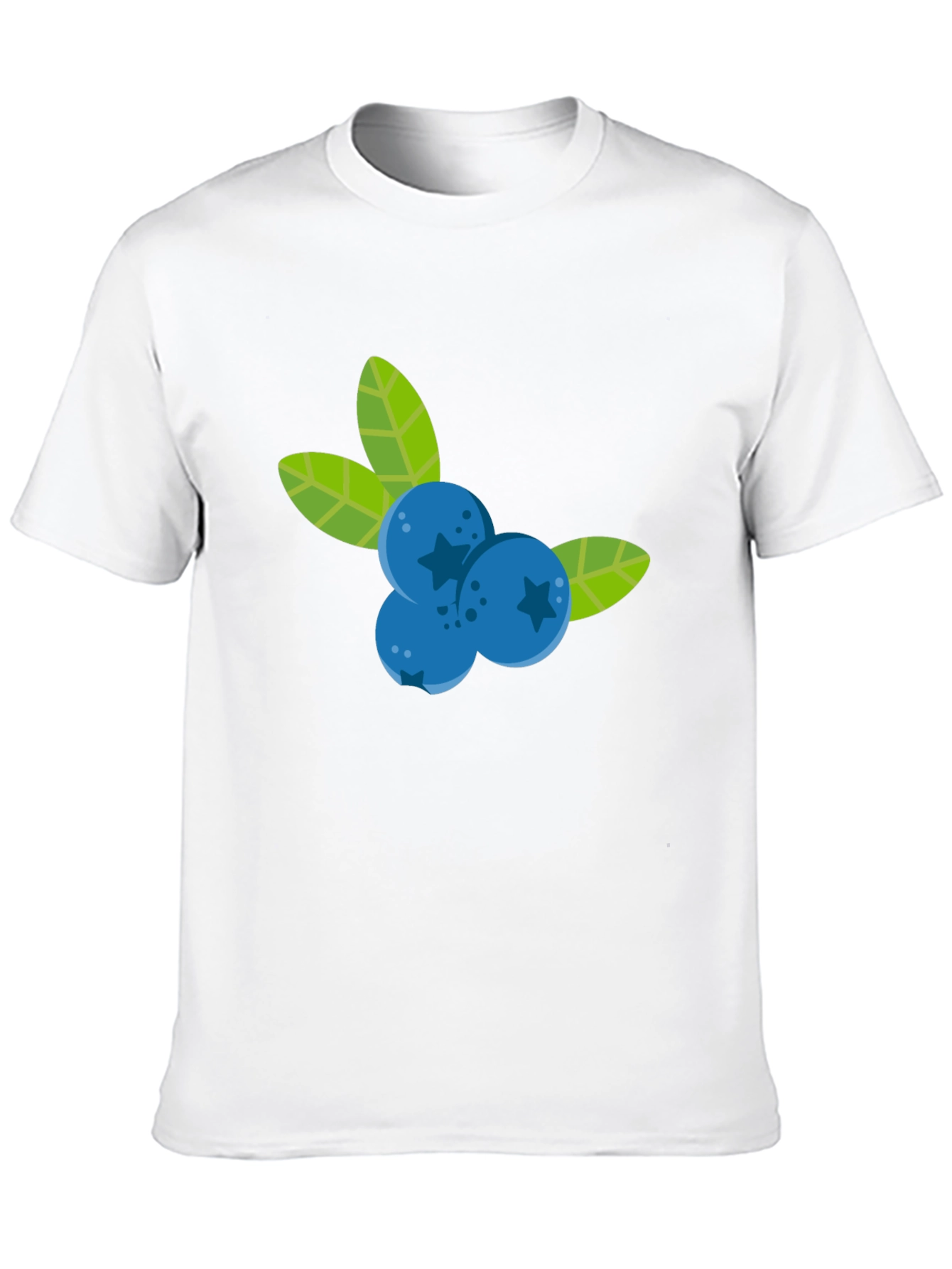 Blueberry Graphic Black T-Shirt - Fruit Design