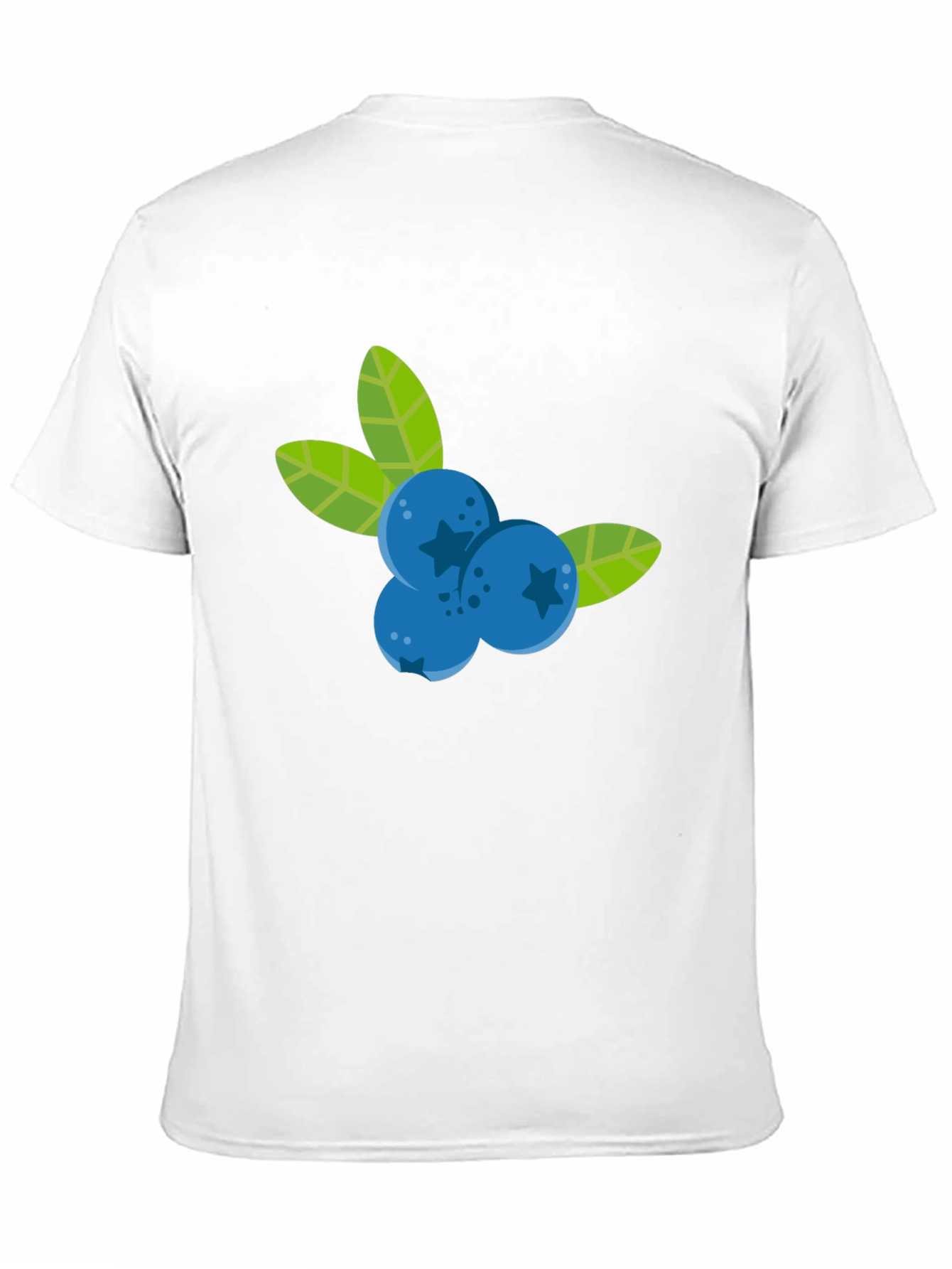 Blueberry Graphic Black T-Shirt - Fruit Design