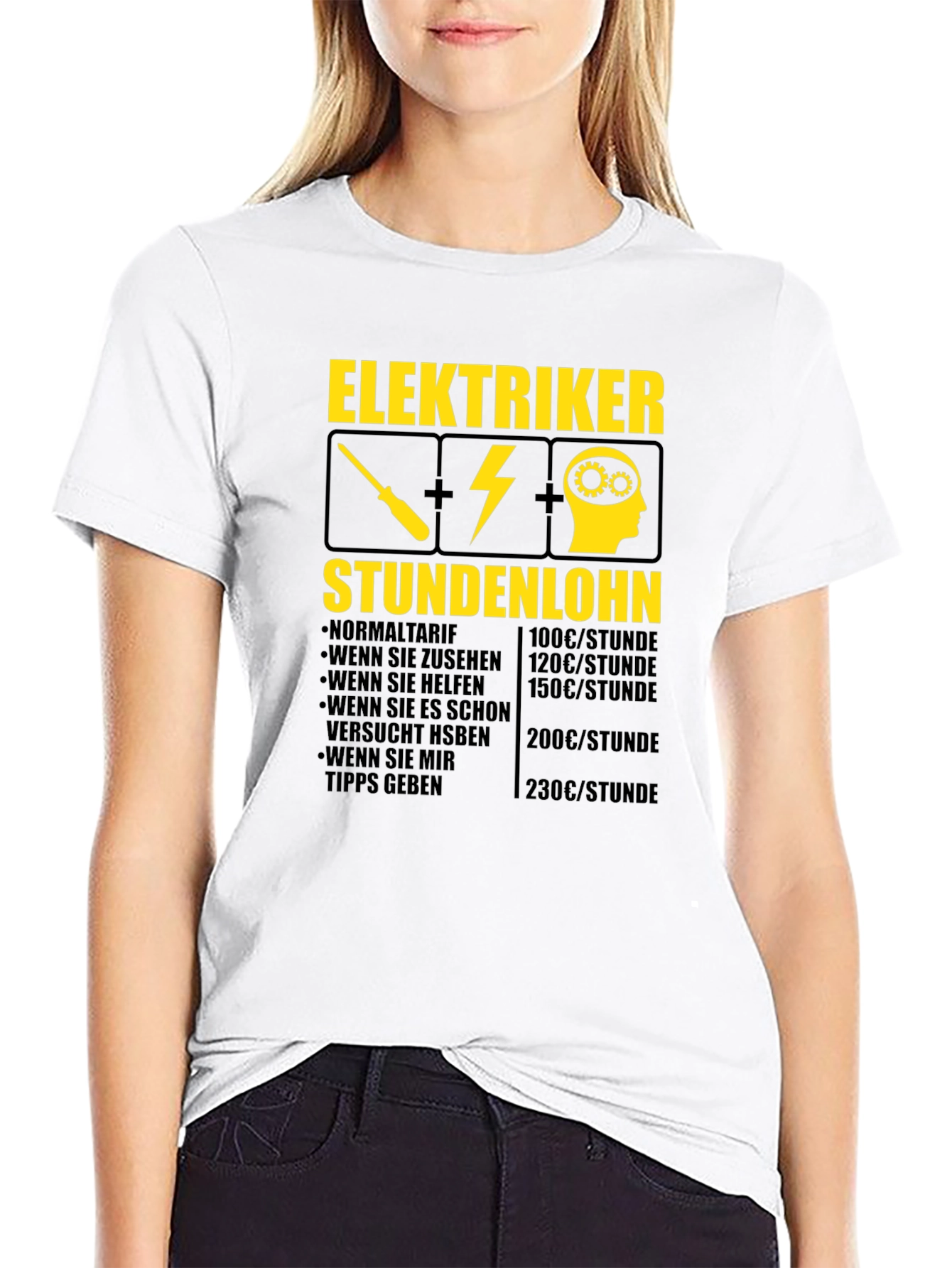 Elektriker Hourly Rate Graphic Tee