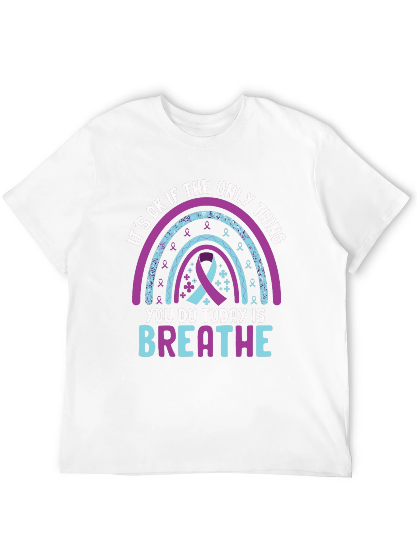 Its OK To Breathe Rainbow T-Shirt
