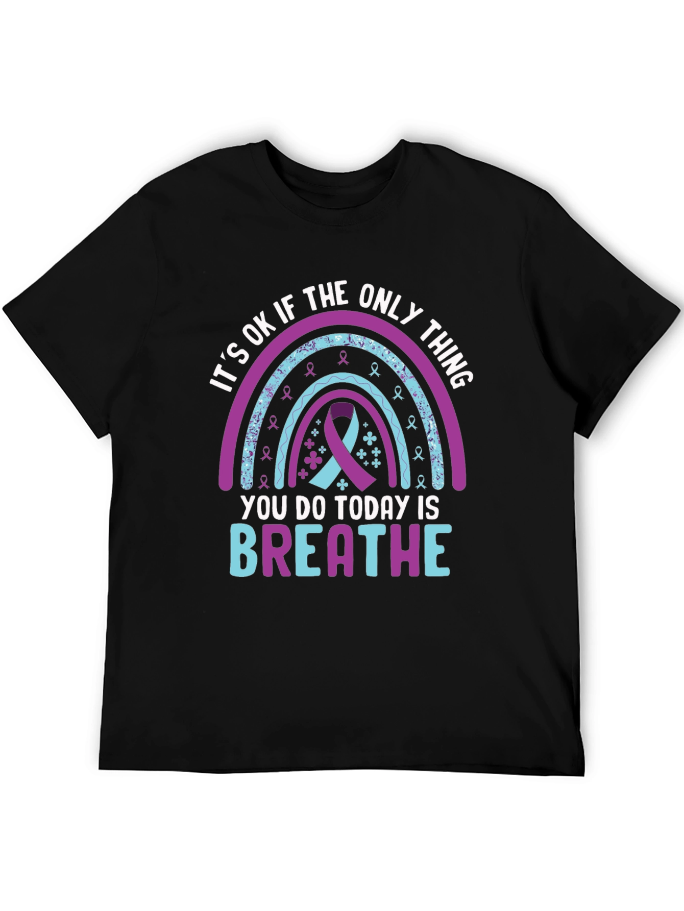 Its OK To Breathe Rainbow T-Shirt