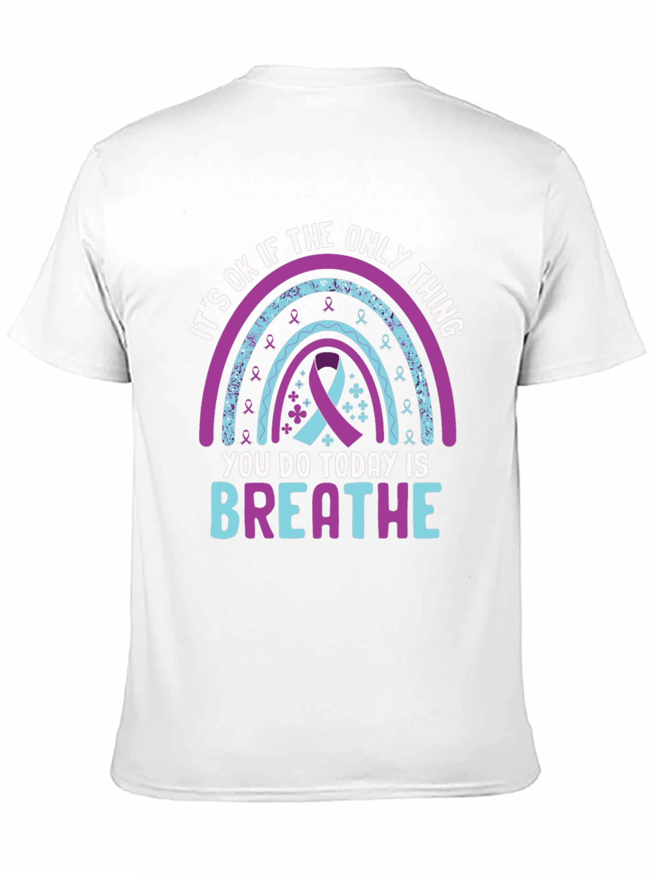 Its OK To Breathe Rainbow T-Shirt