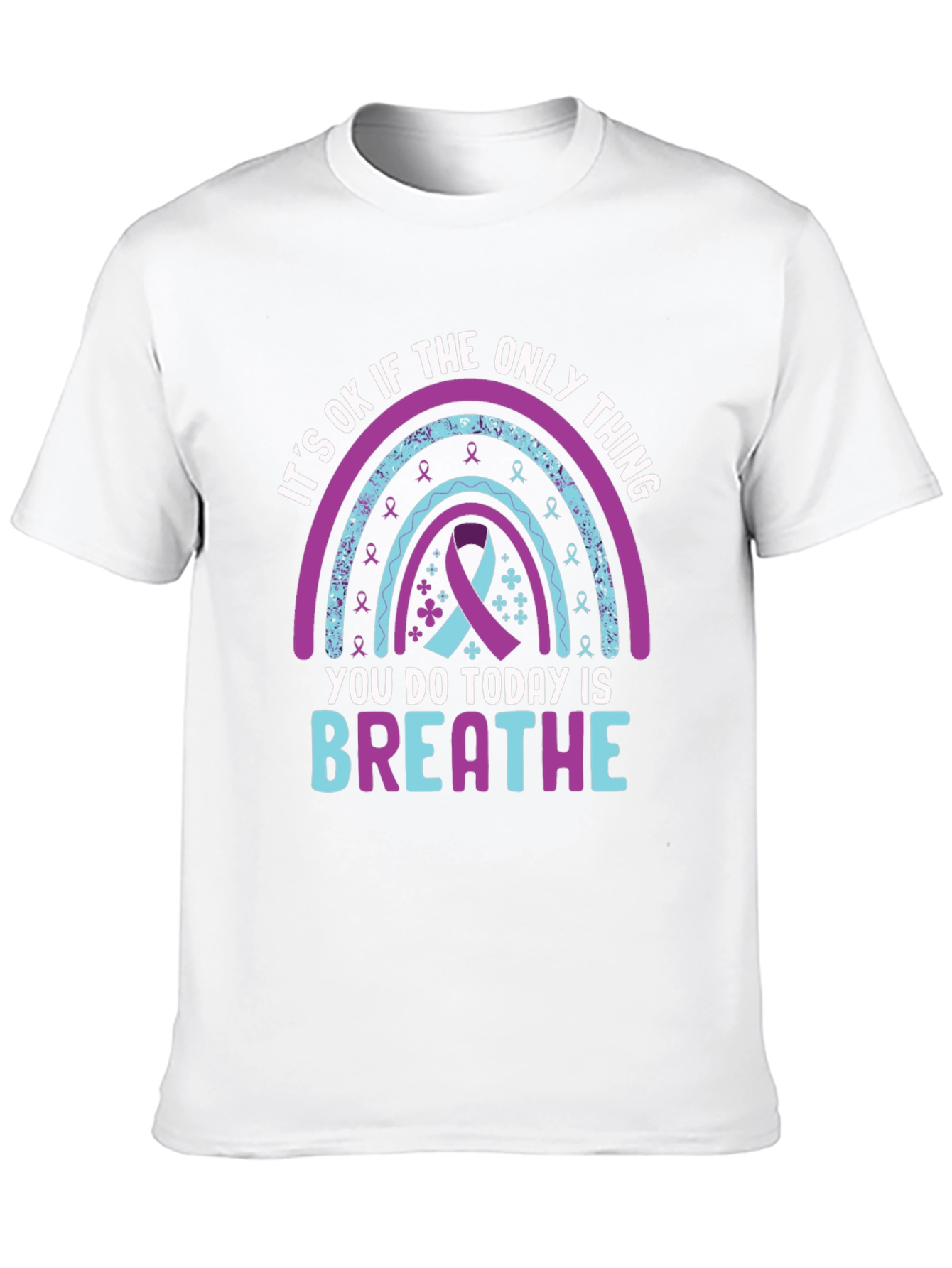 Its OK To Breathe Rainbow T-Shirt