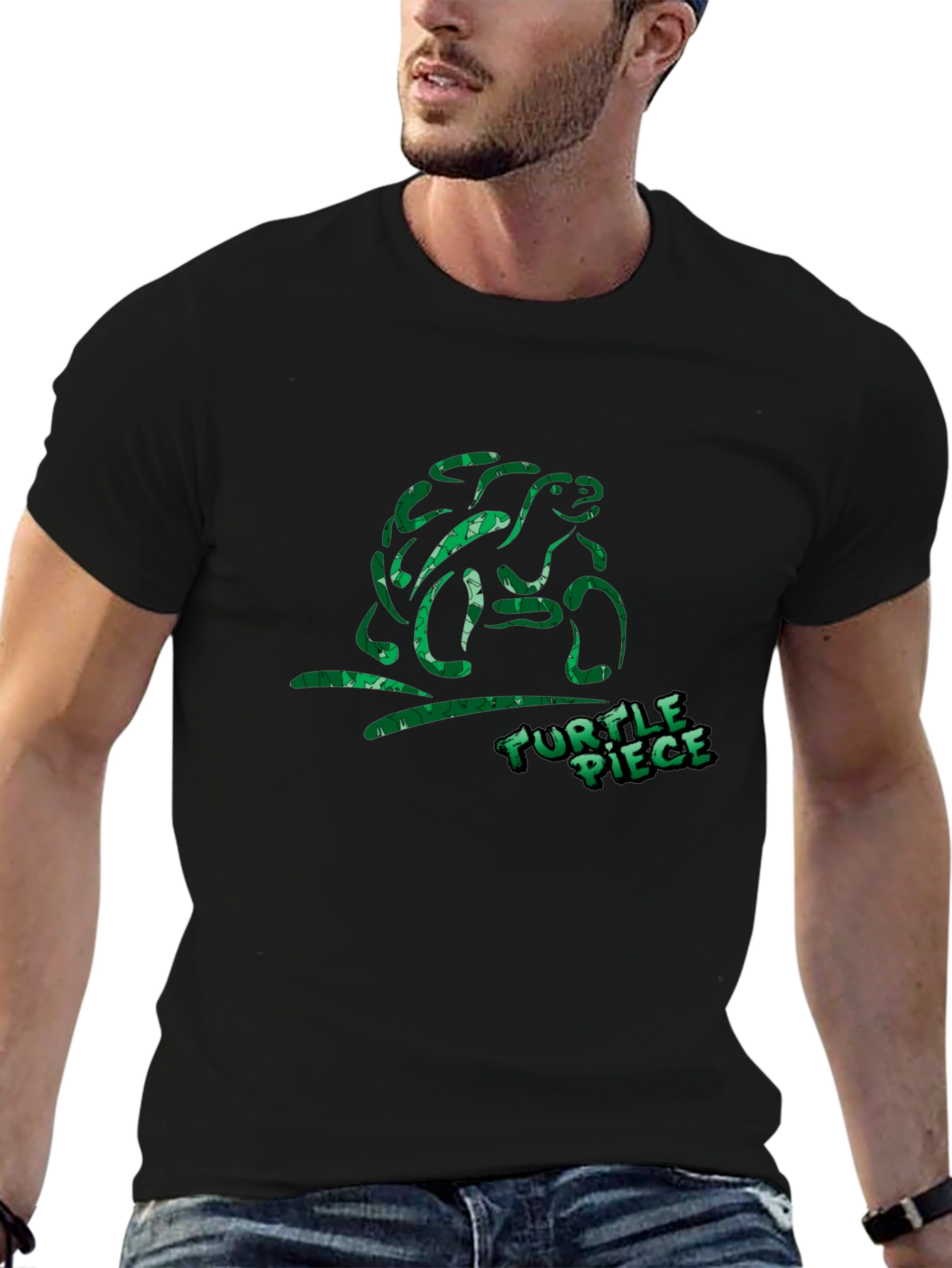 Turtle Piece T-Shirt - Green Design