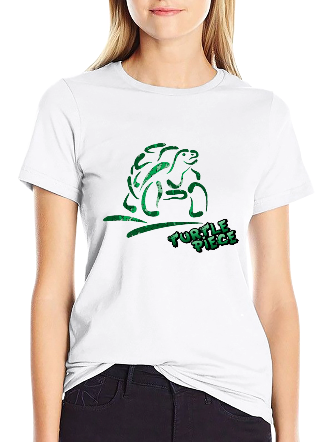 Turtle Piece T-Shirt - Green Design