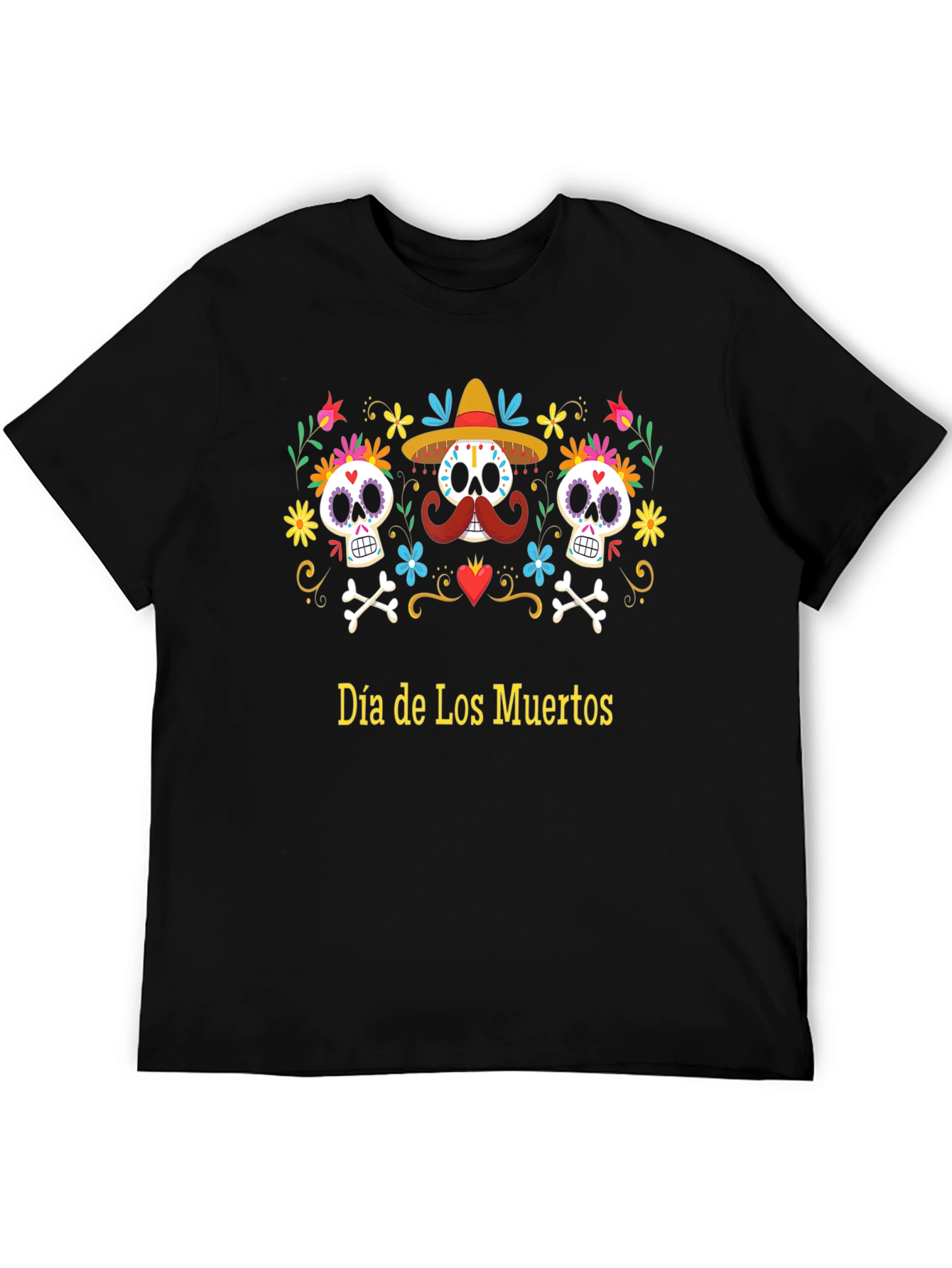 Dia de Los Muertos T-Shirt - Skull Design