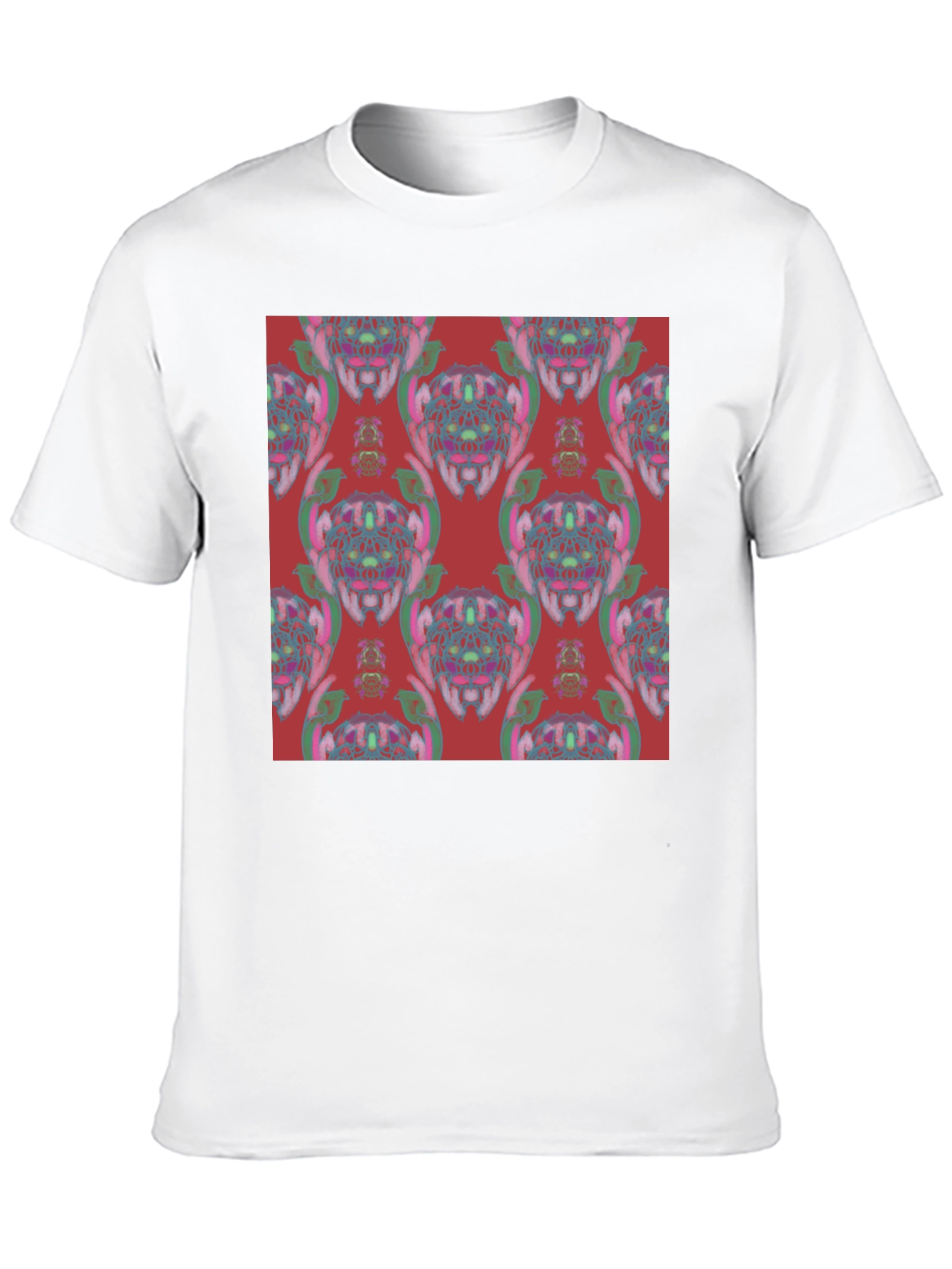 Patterned Black T-Shirt