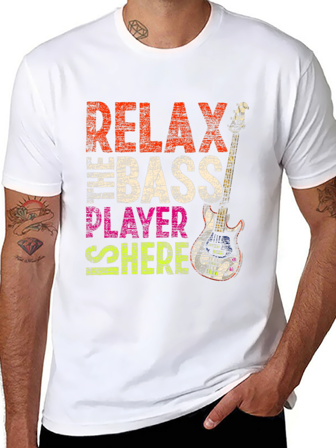 Relax Bass Player Here Graphic Tee