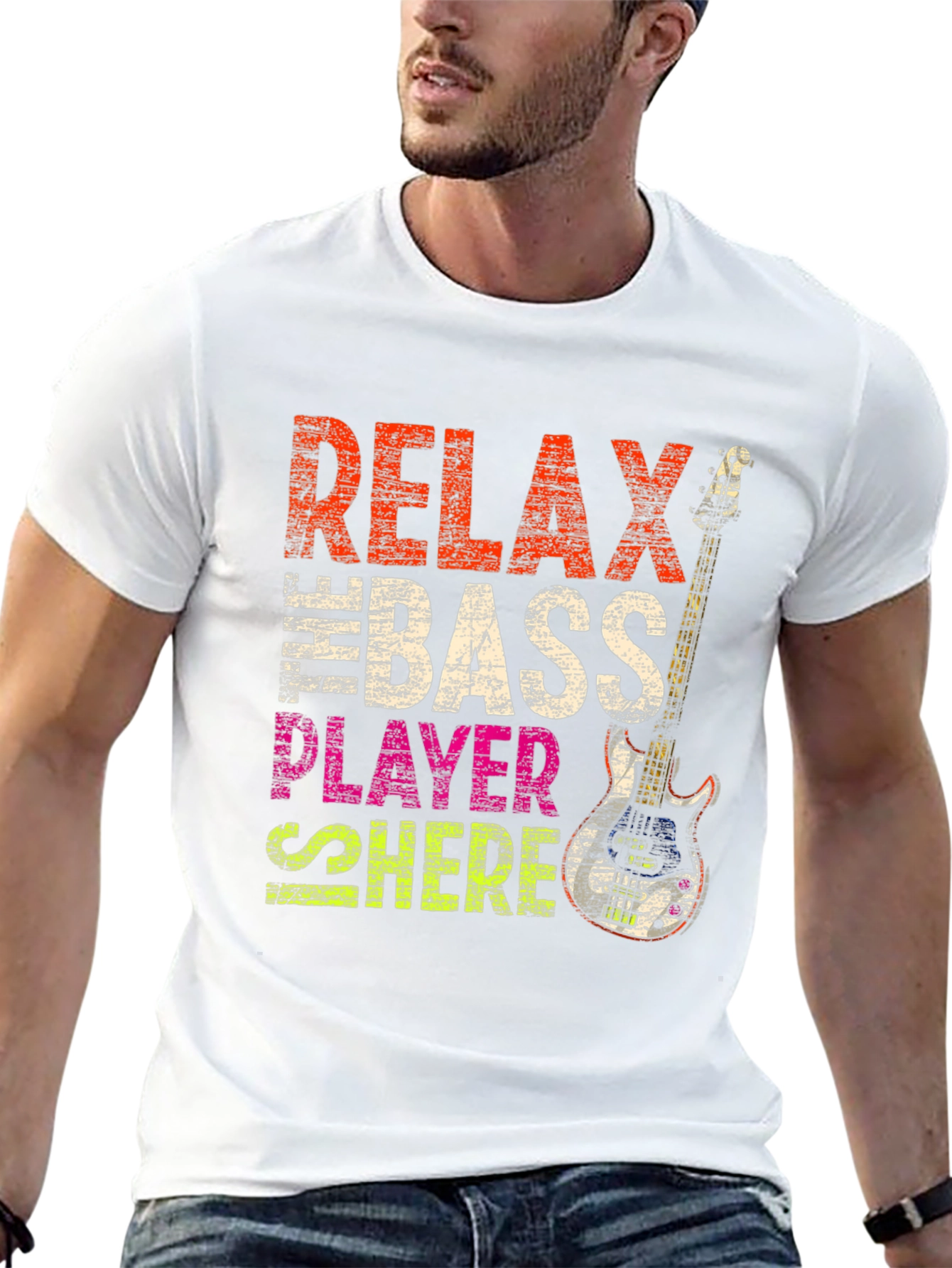 Relax Bass Player Here Graphic Tee