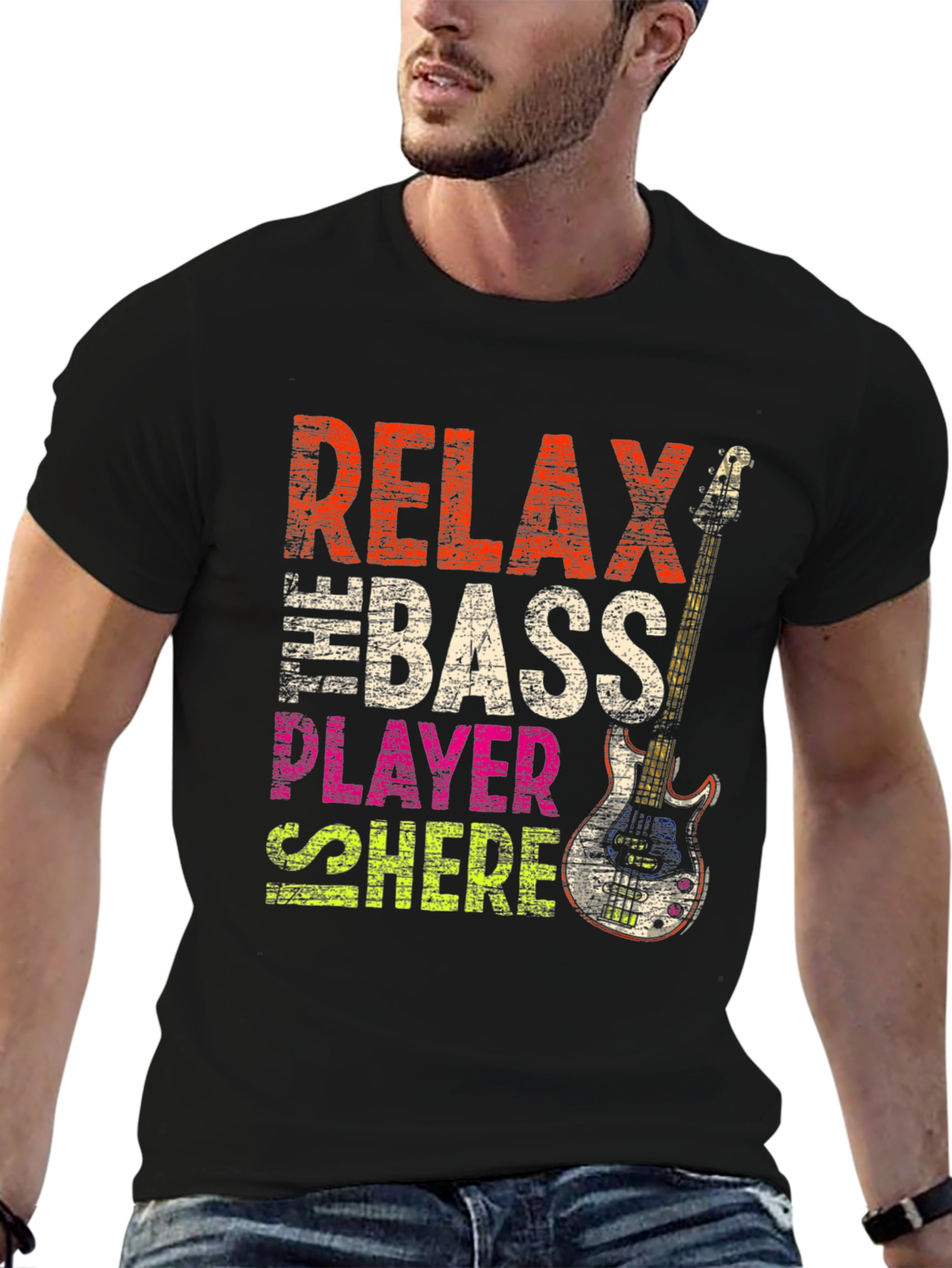 Relax Bass Player Here Graphic Tee