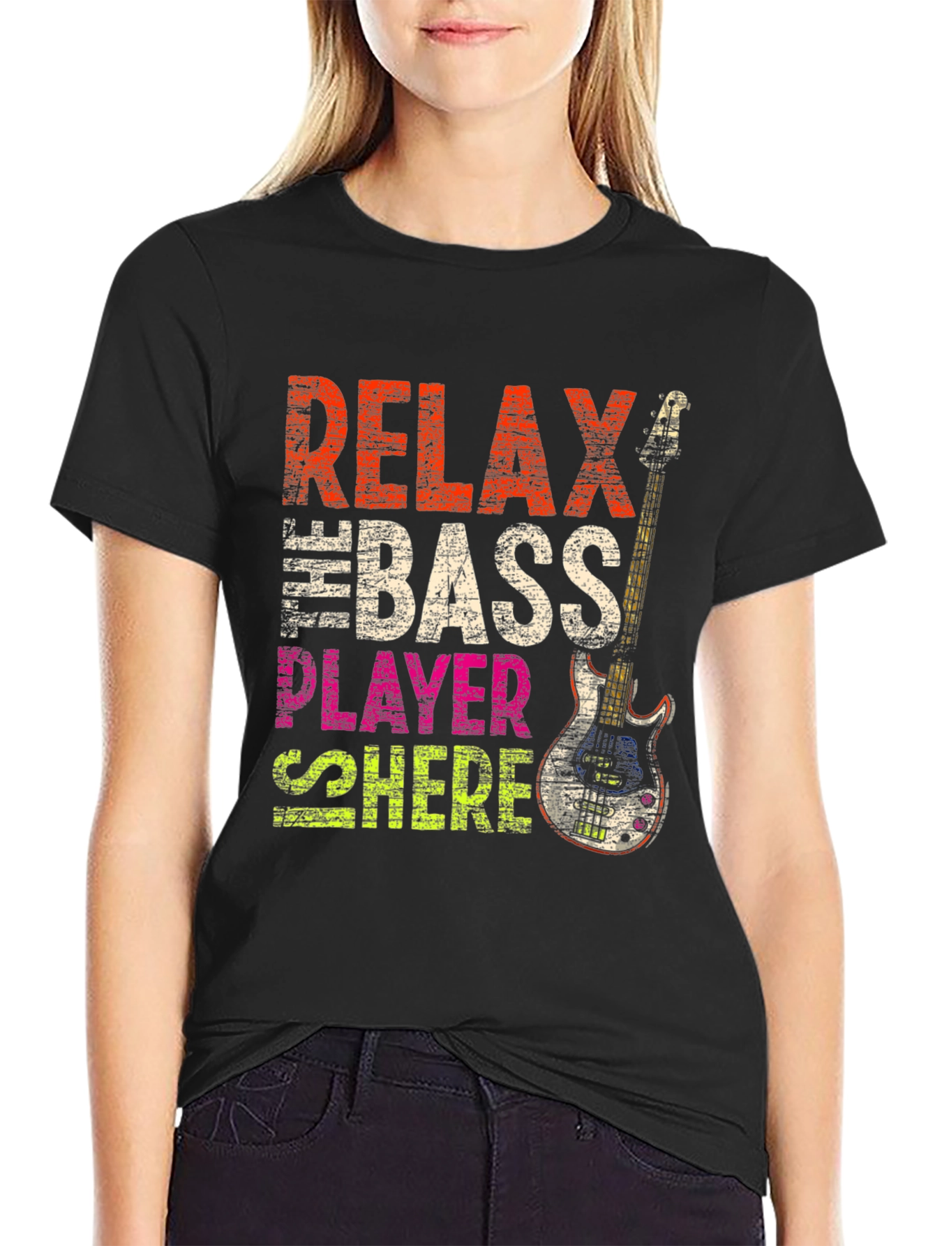 Relax Bass Player Here Graphic Tee