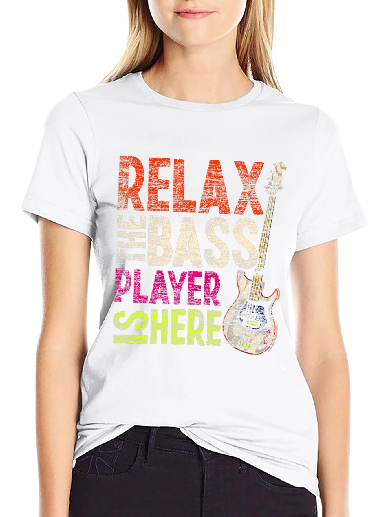 Relax Bass Player Here Graphic Tee