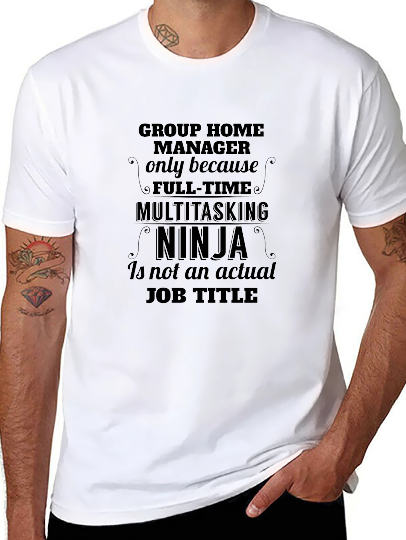 Group Home Manager Multitasking Ninja T-Shirt