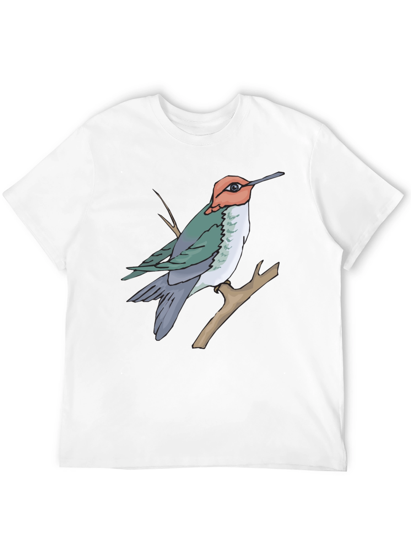 Hummingbird Graphic T-Shirt - Nature Inspired Casual Wear
