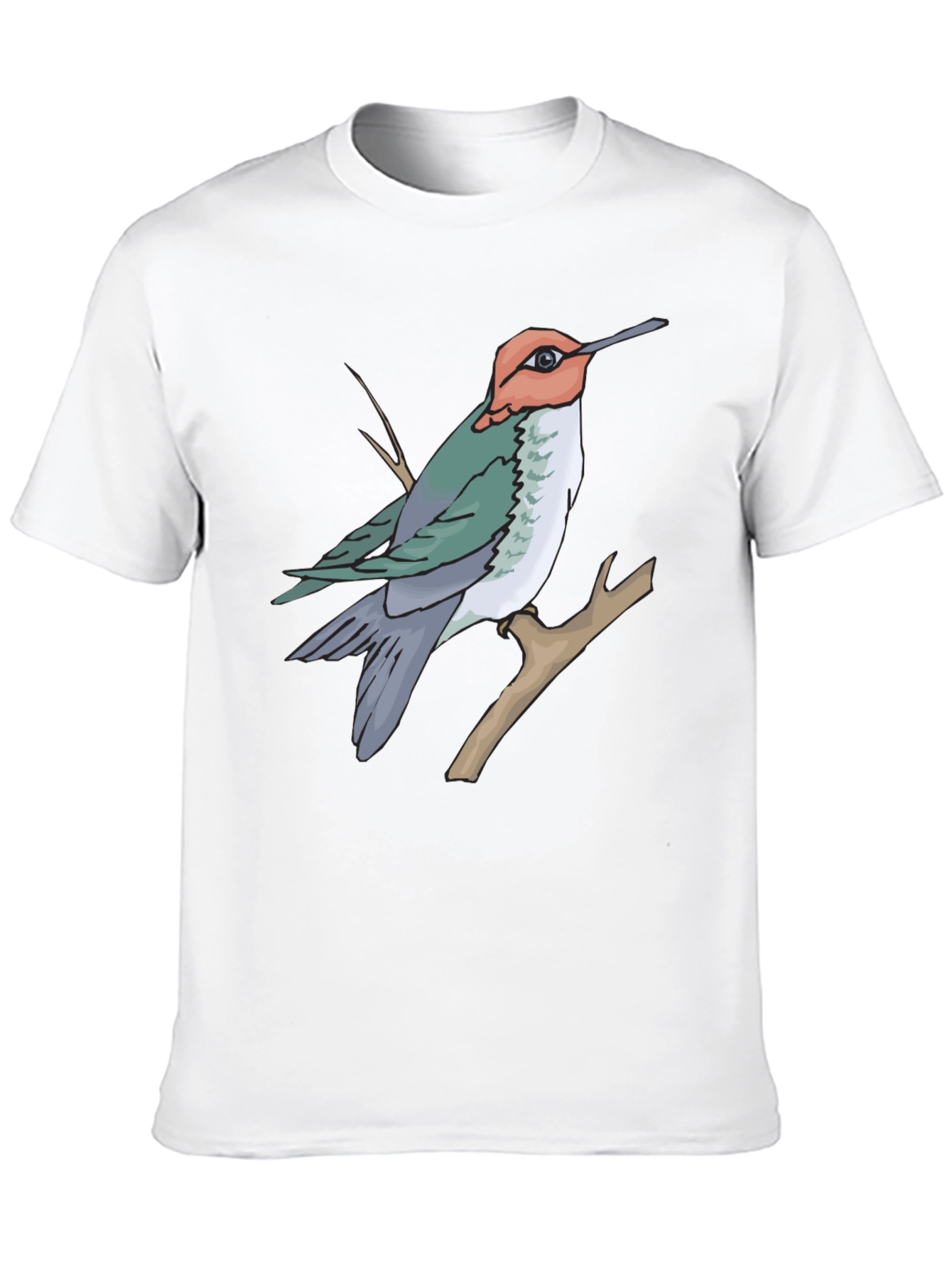 Hummingbird Graphic T-Shirt - Nature Inspired Casual Wear