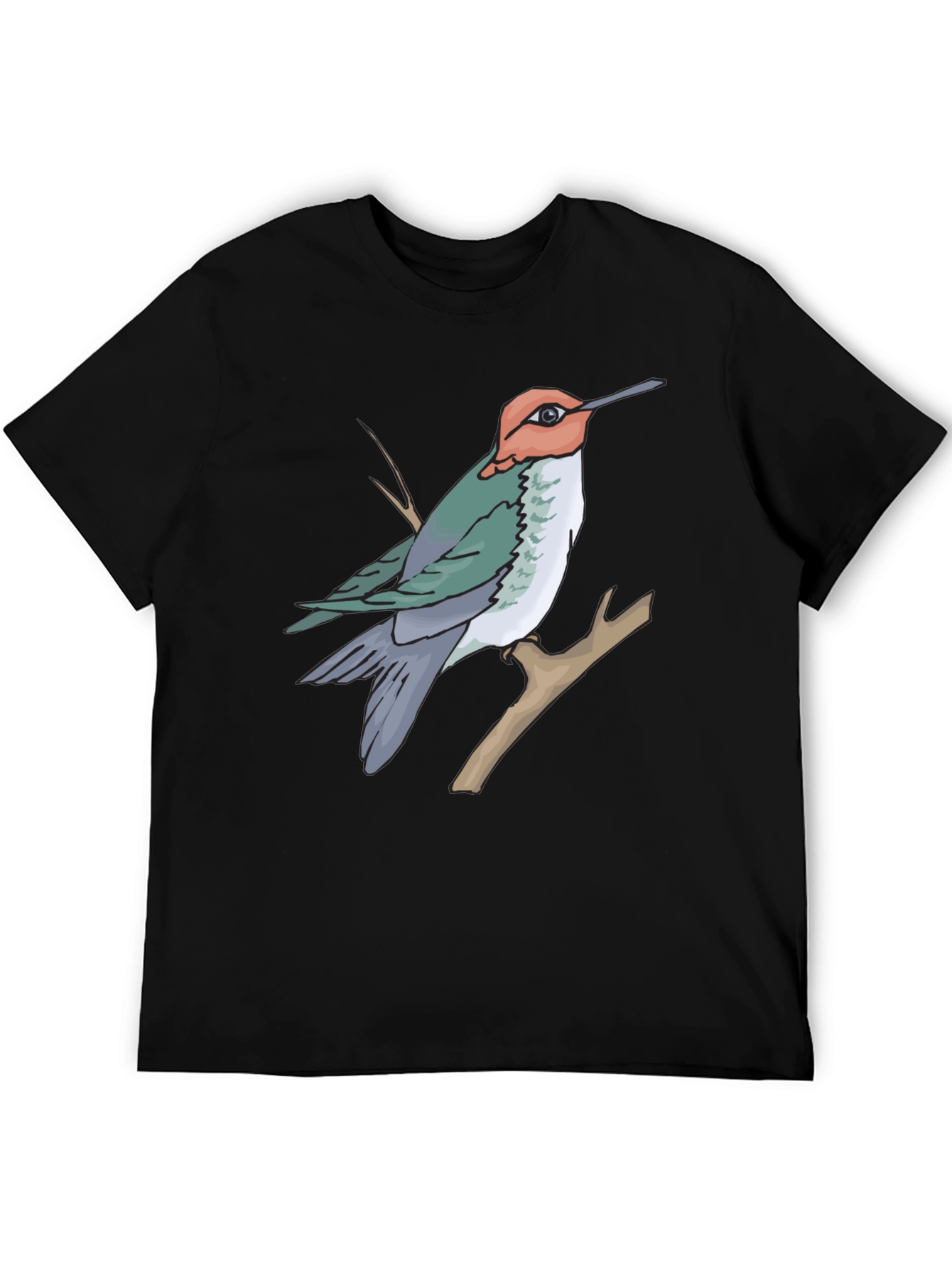 Hummingbird Graphic T-Shirt - Nature Inspired Casual Wear
