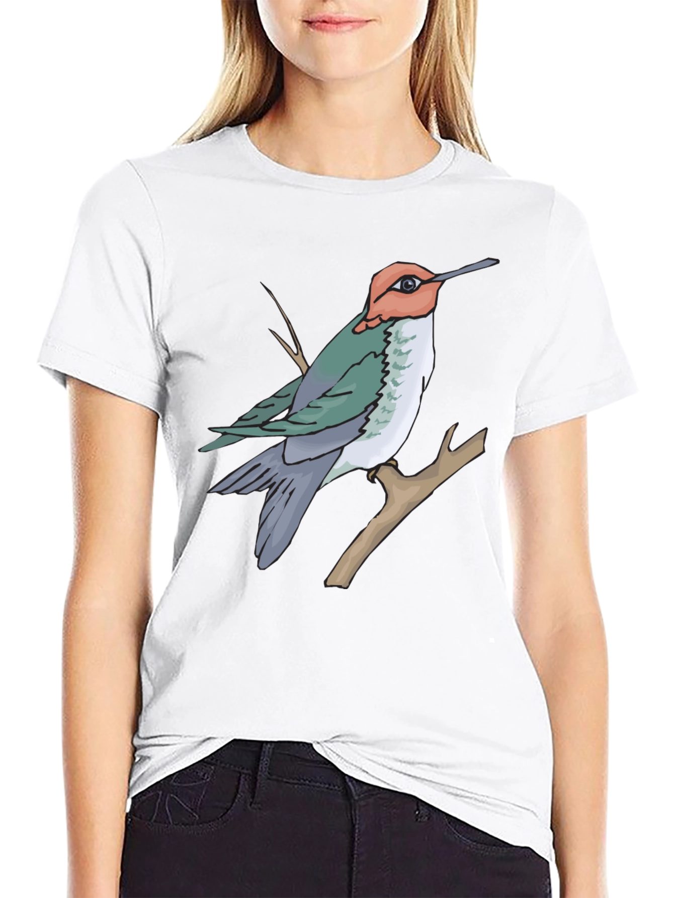 Hummingbird Graphic T-Shirt - Nature Inspired Casual Wear
