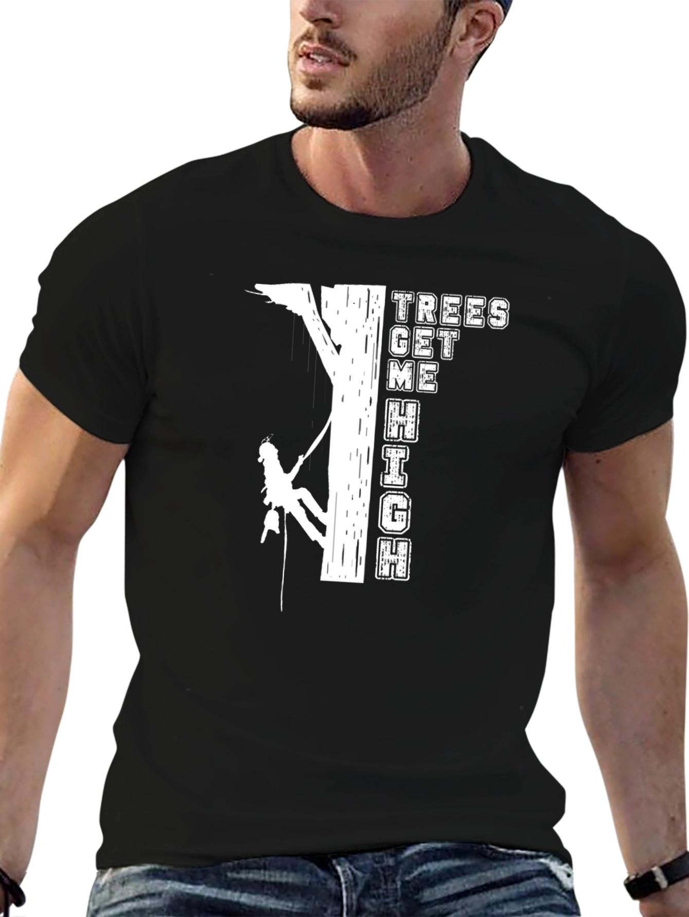 Trees Get Me High T-Shirt Climbing Design