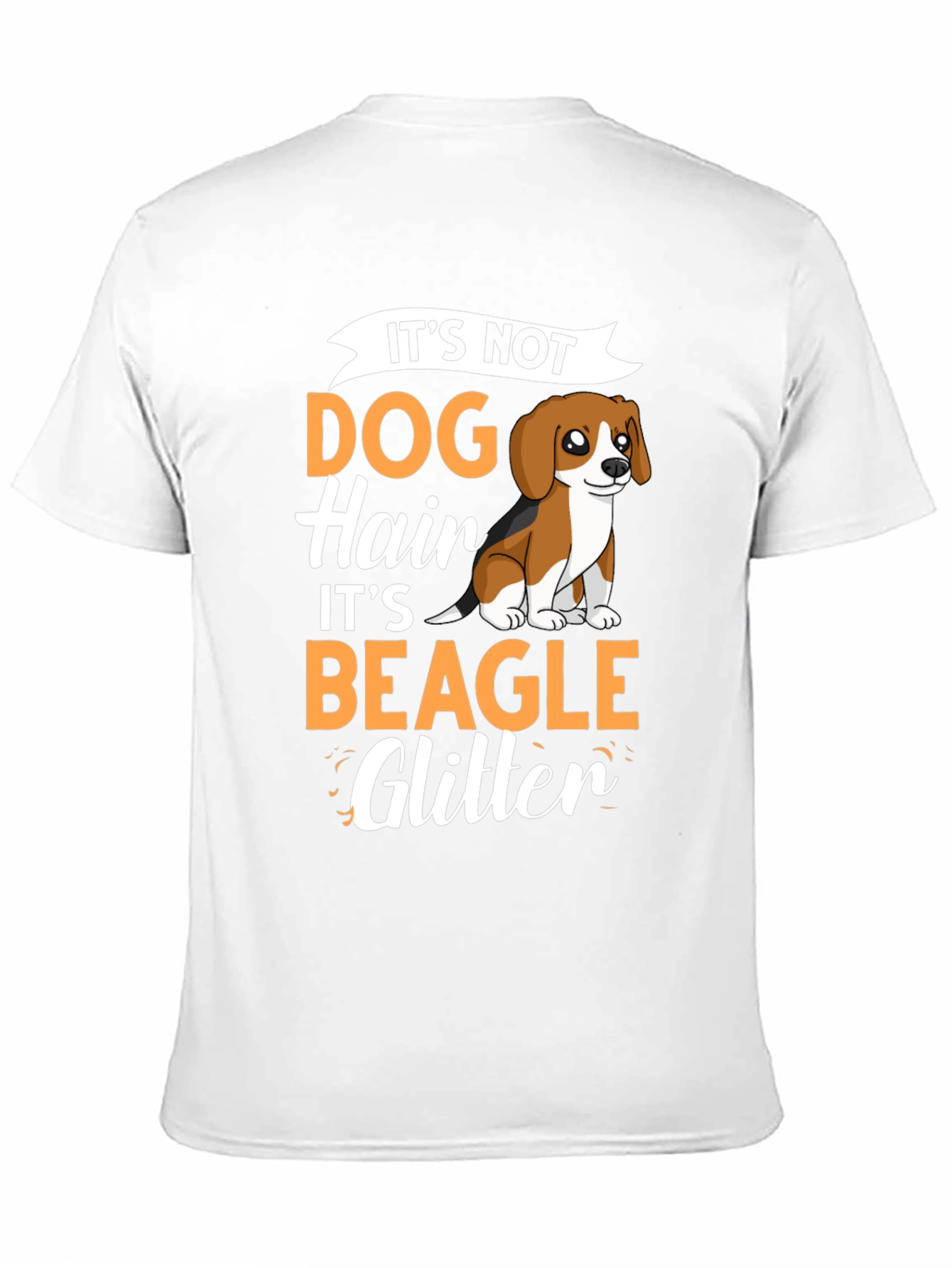 Beagle Glitter Dog T-Shirt - Novelty Graphic Tee