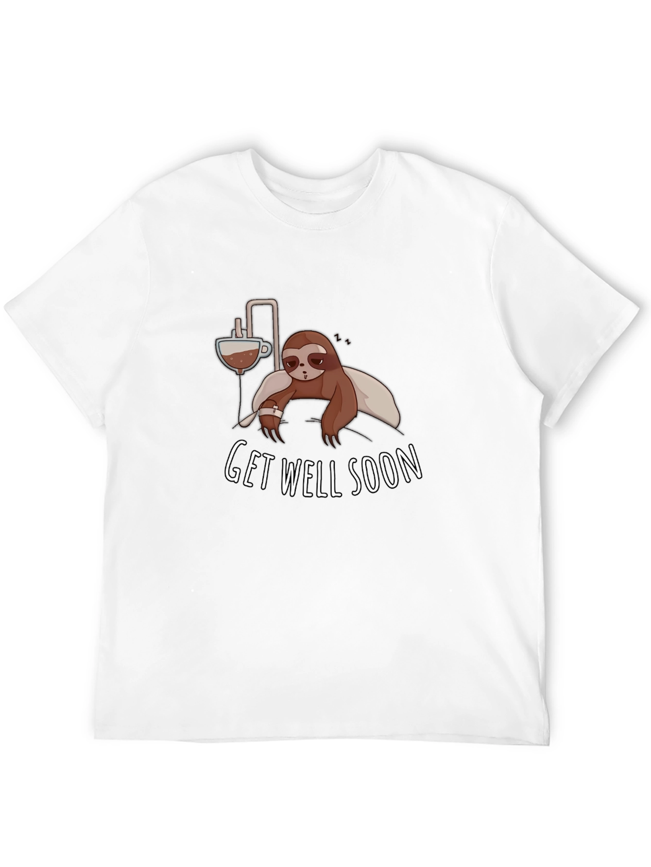 Get Well Soon Sloth Graphic T-Shirt