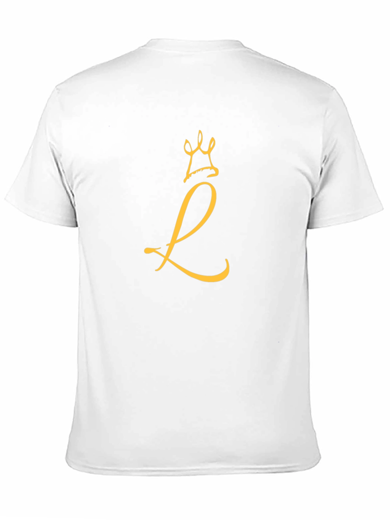 Crown L Black T-Shirt - Stylish Monogram Tee