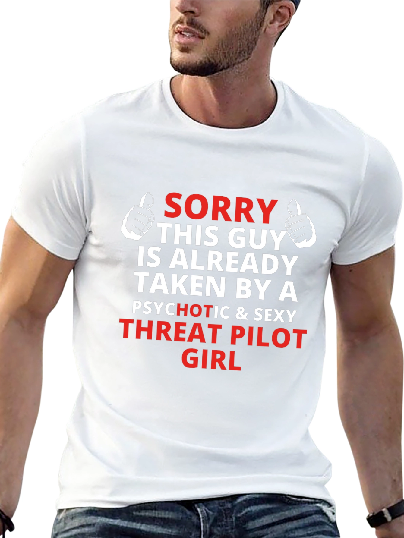 Sorry Taken by a Threat Pilot Girl T-Shirt
