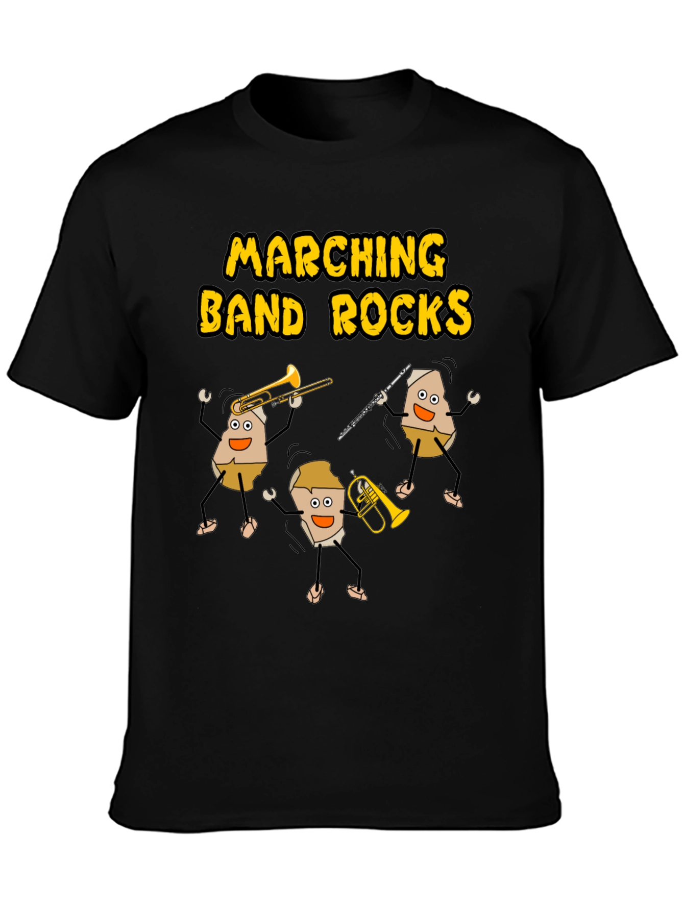 Marching Band Rocks Graphic T-Shirt