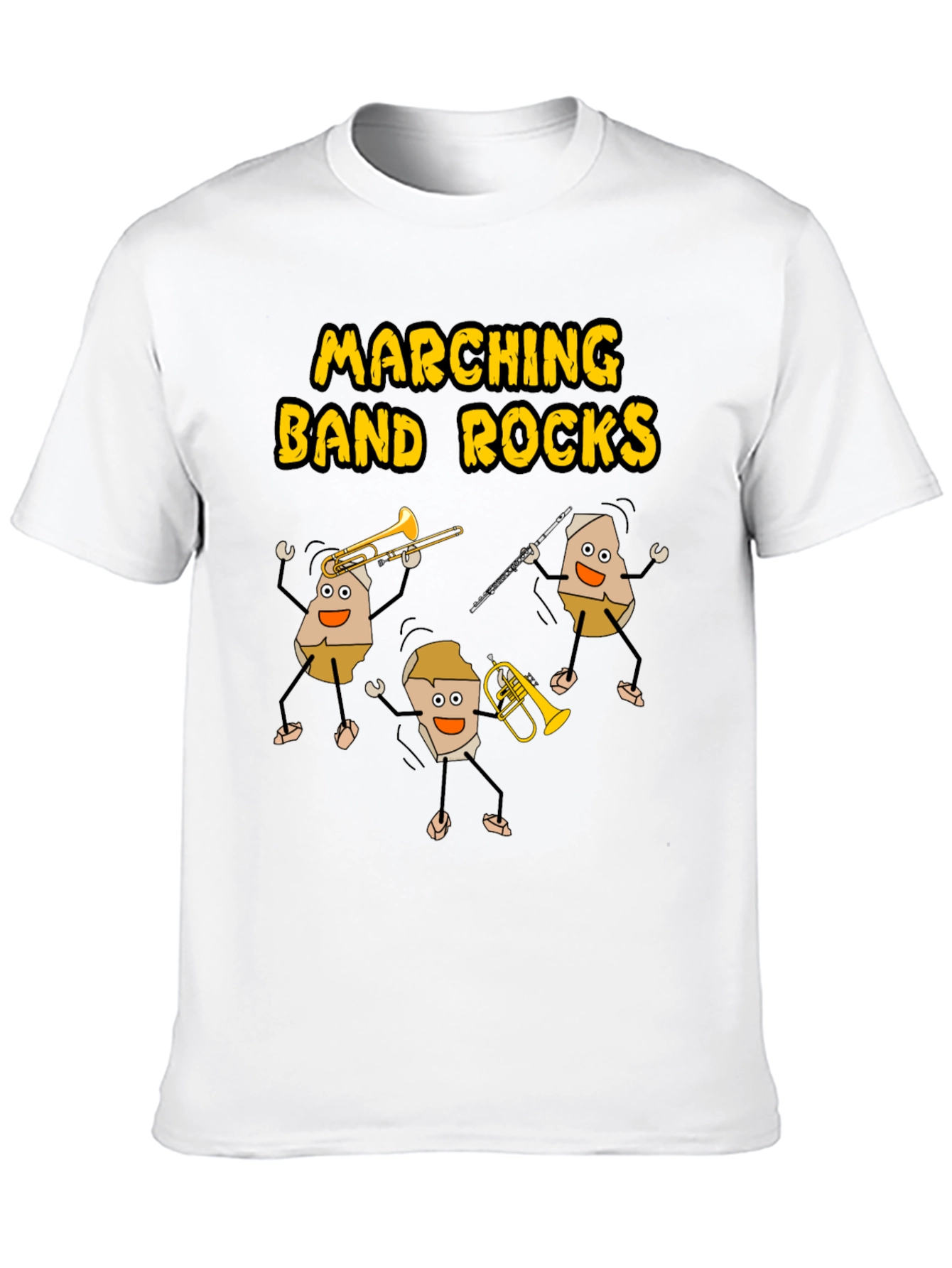 Marching Band Rocks Graphic T-Shirt