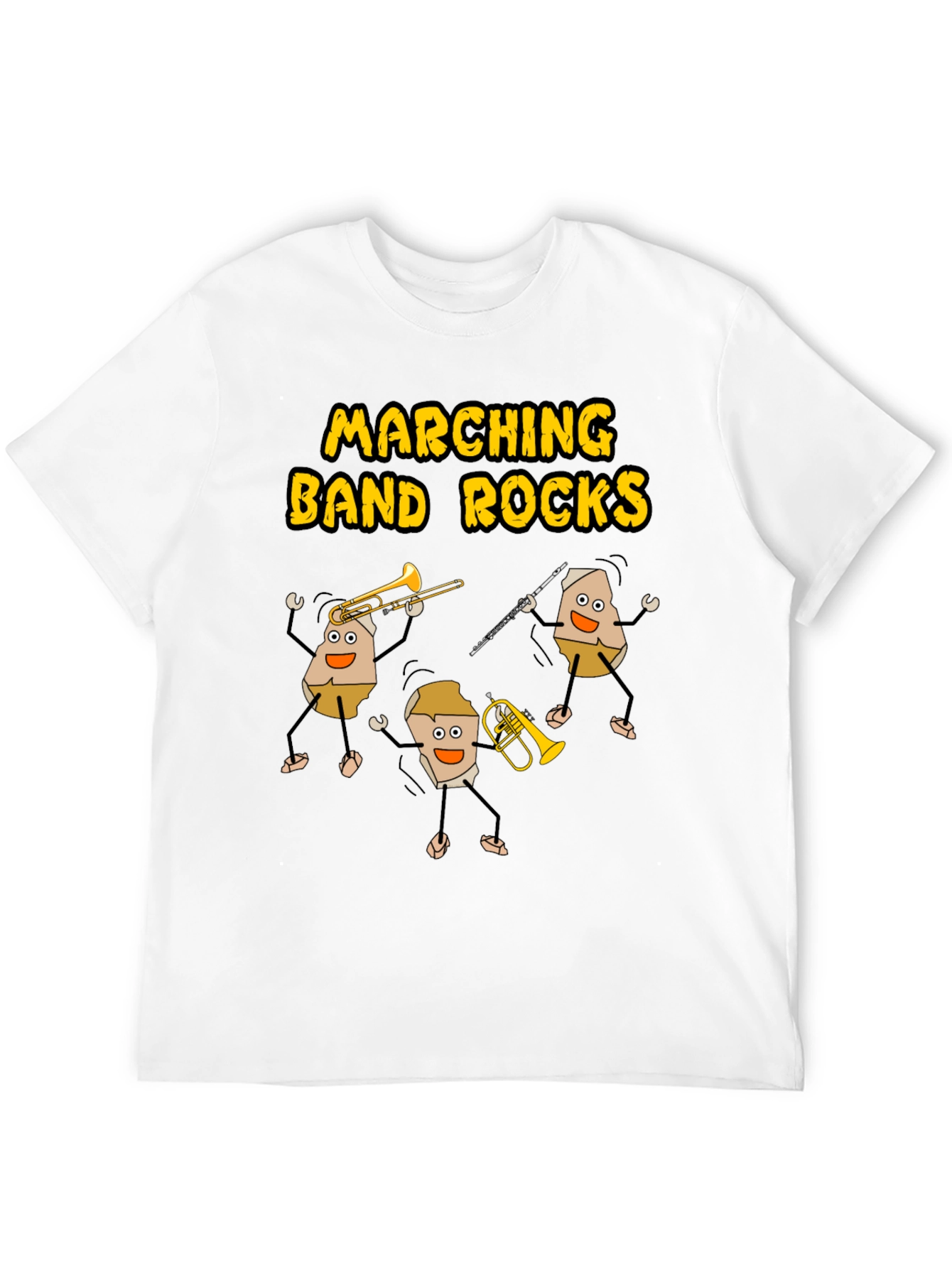 Marching Band Rocks Graphic T-Shirt