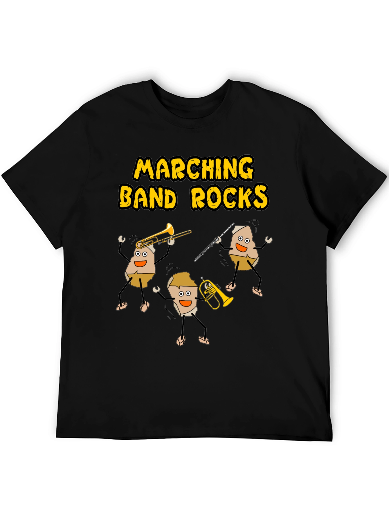 Marching Band Rocks Graphic T-Shirt