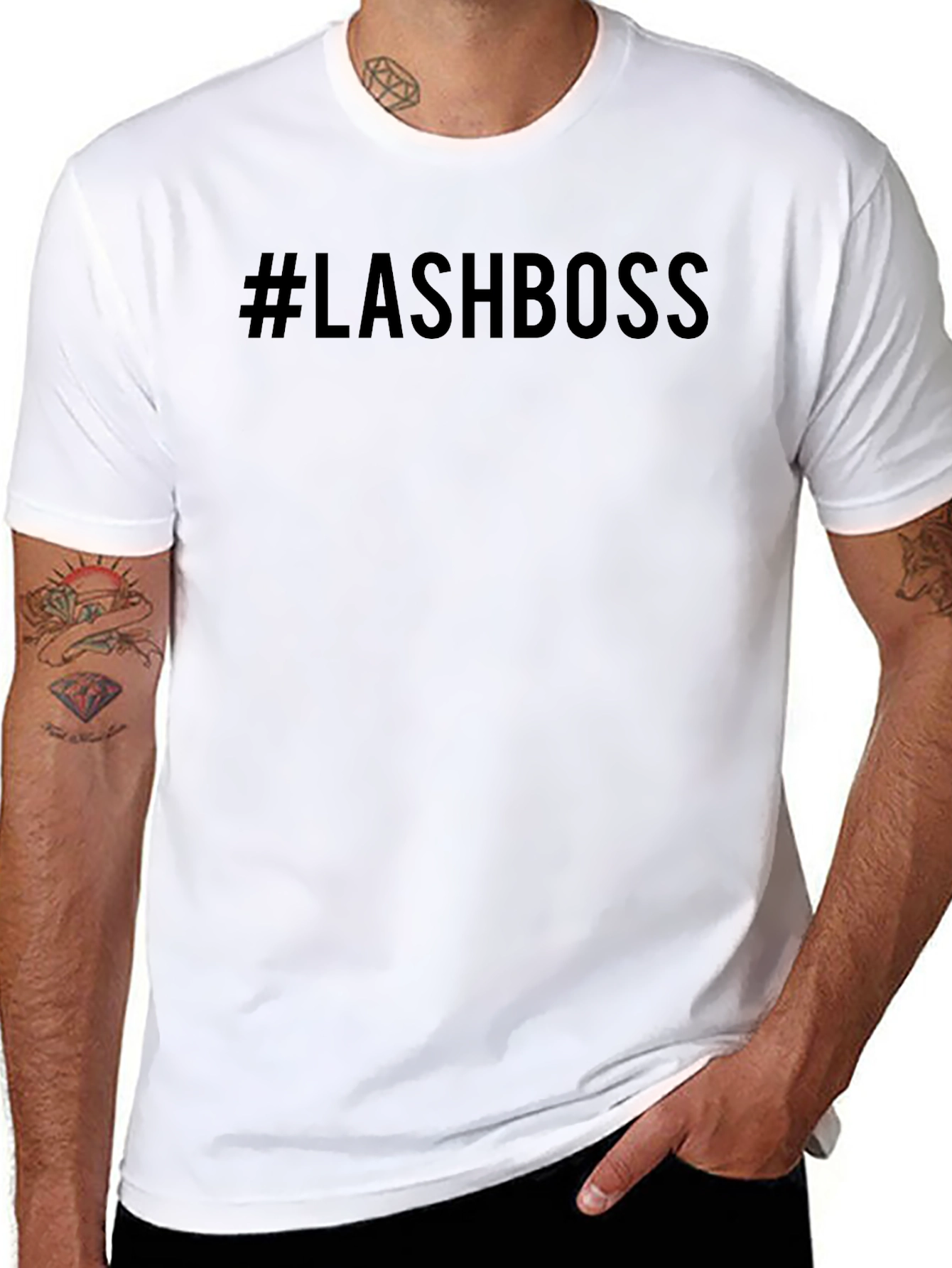 #LASHBOSS Black T-Shirt - Lash Technician Apparel