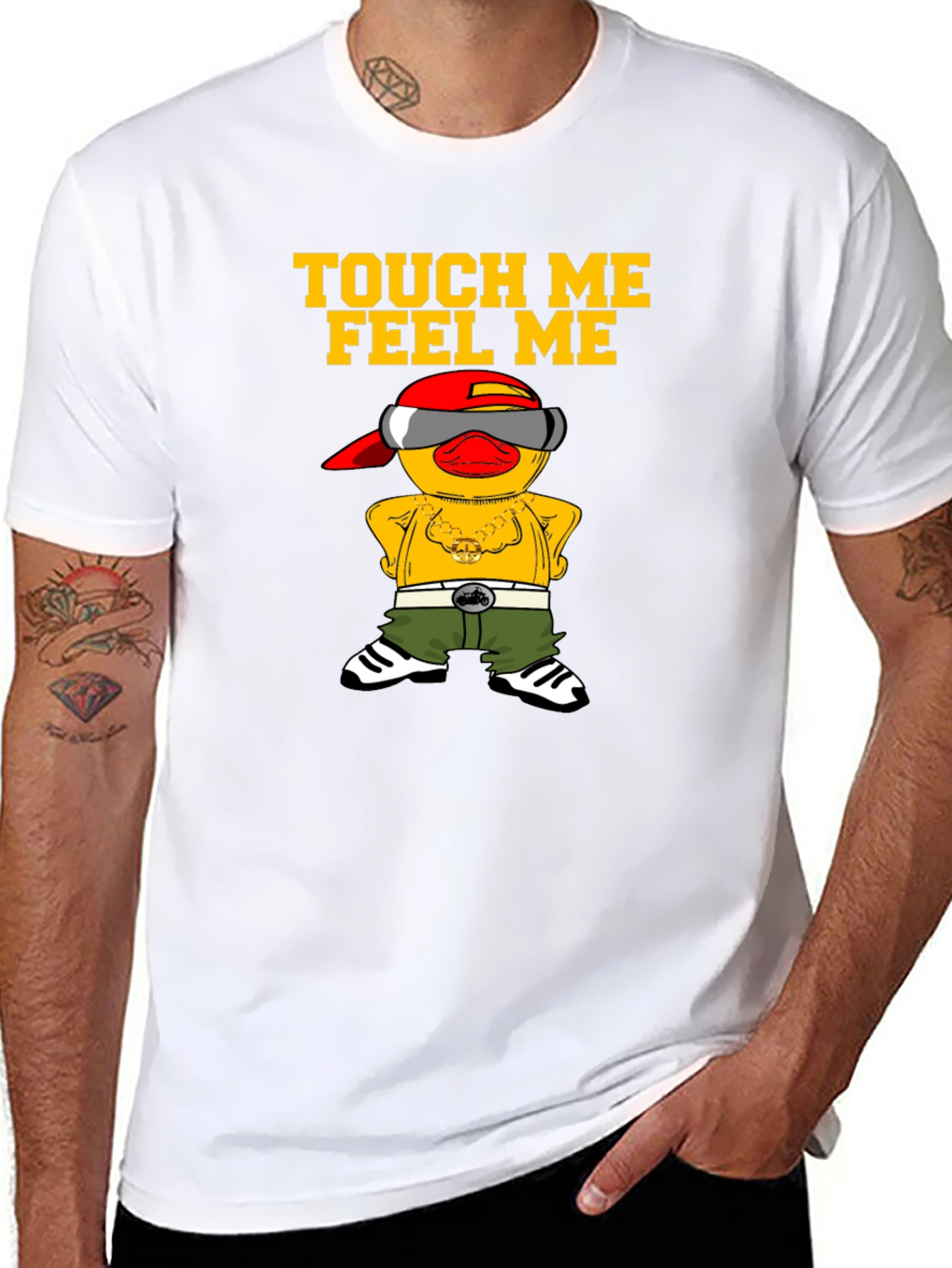 Touch Me Feel Me Duck Graphic Tee