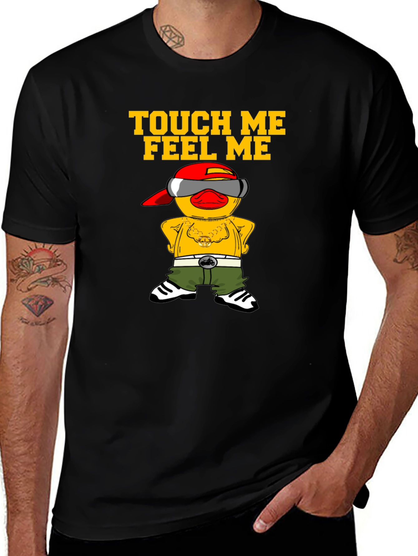 Touch Me Feel Me Duck Graphic Tee
