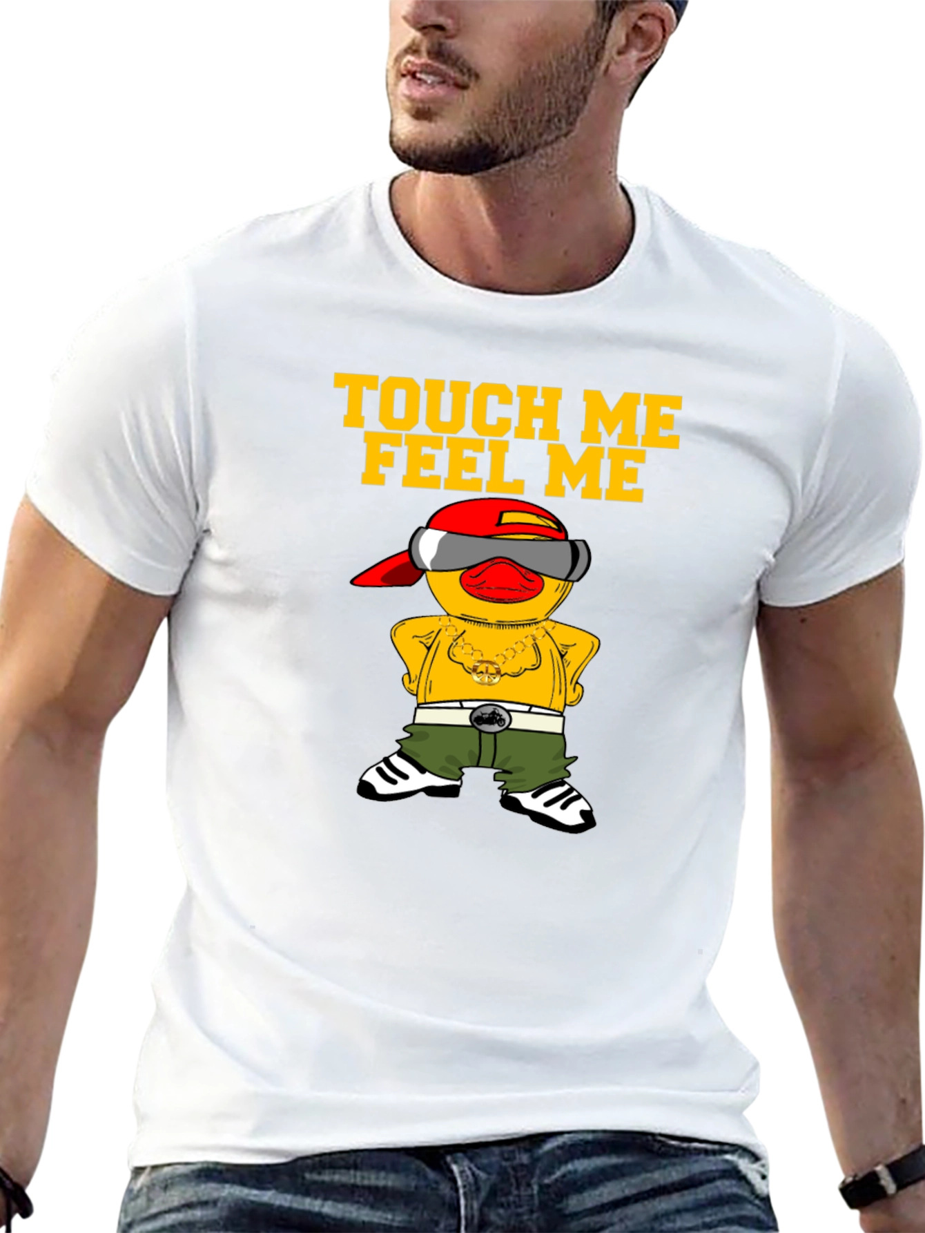 Touch Me Feel Me Duck Graphic Tee