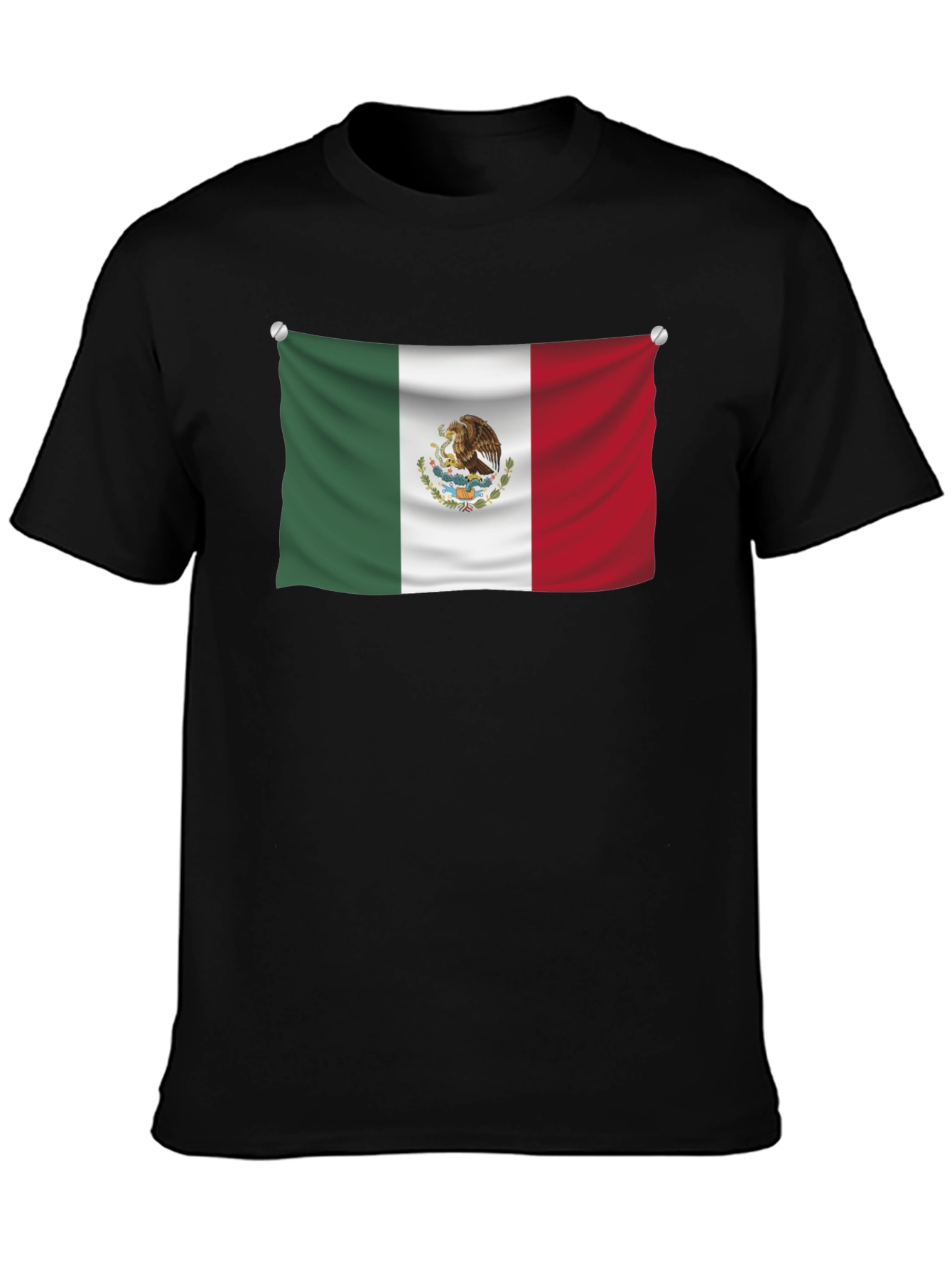 Mexican Flag Graphic Tee - Black