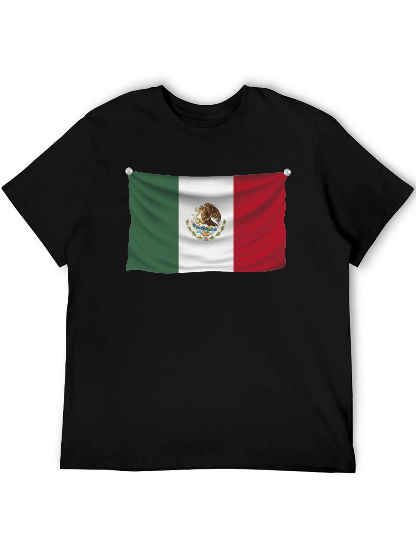 Mexican Flag Graphic Tee - Black