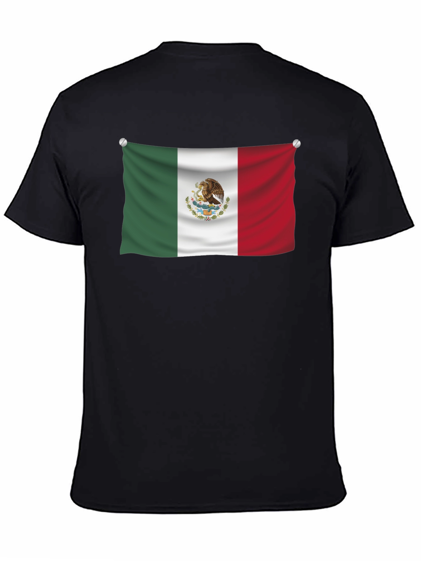 Mexican Flag Graphic Tee - Black