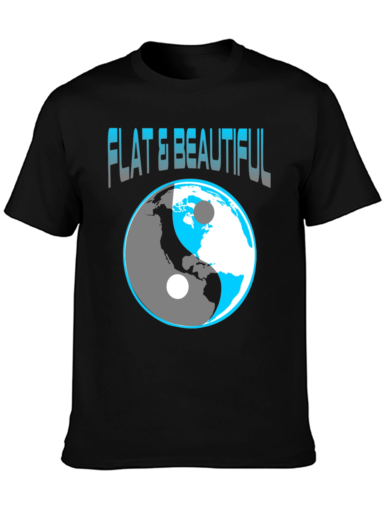 Flat & Beautiful Yin Yang Earth Graphic Tee