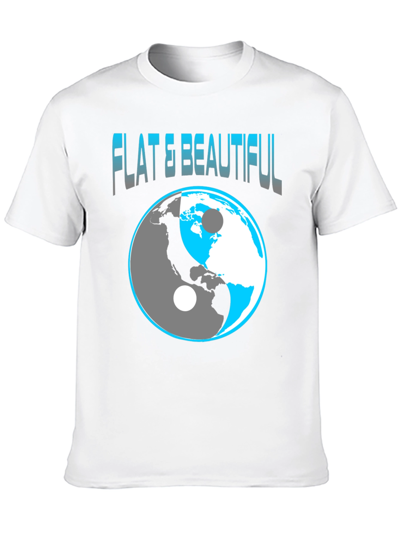 Flat & Beautiful Yin Yang Earth Graphic Tee