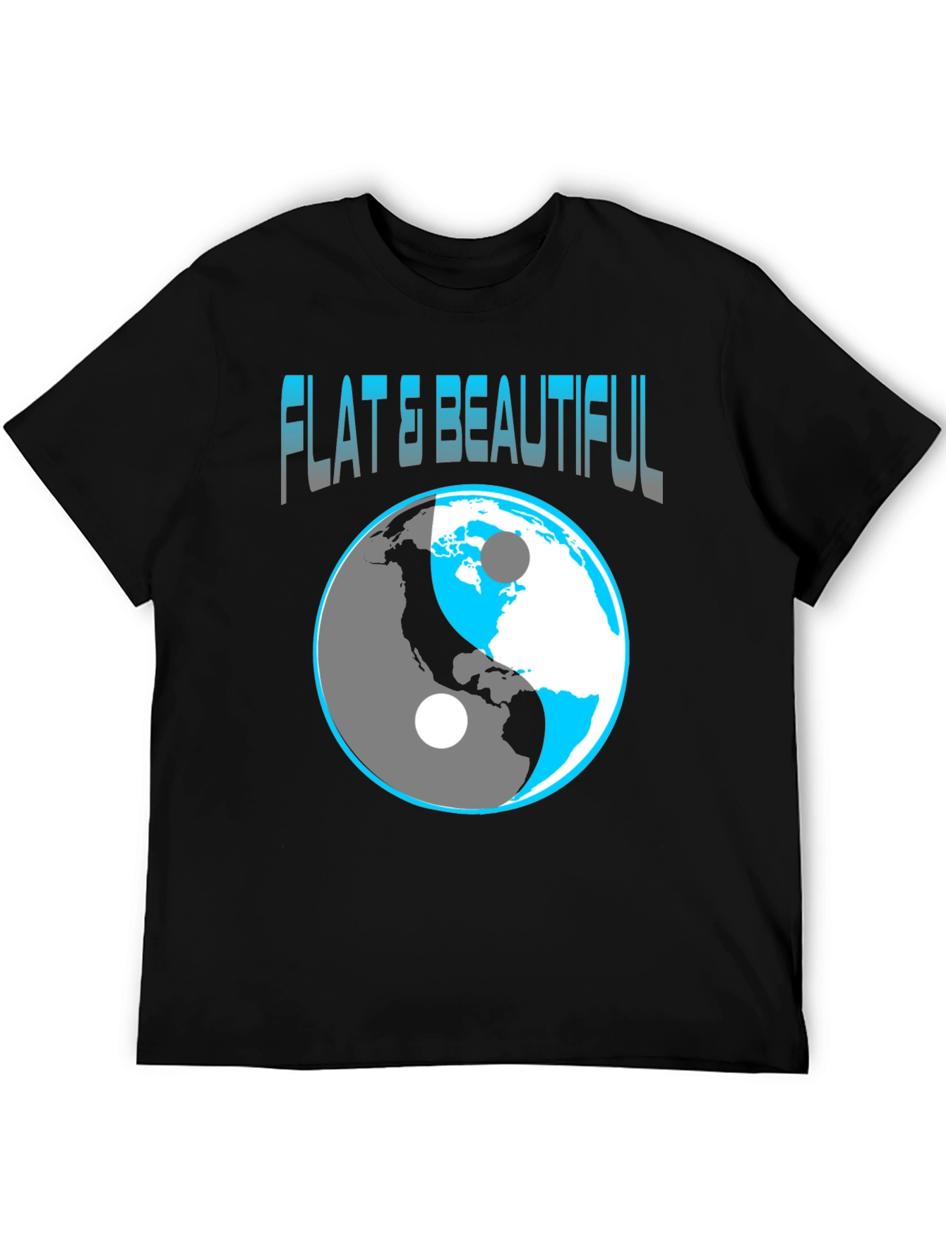 Flat & Beautiful Yin Yang Earth Graphic Tee