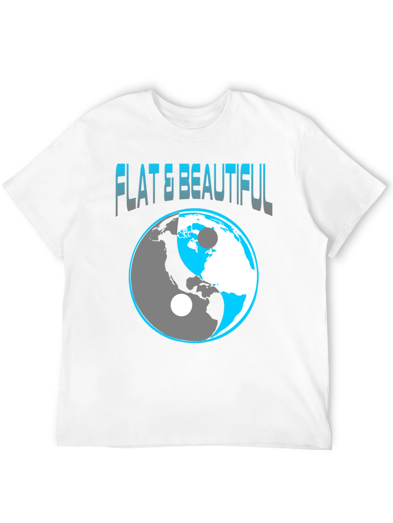 Flat & Beautiful Yin Yang Earth Graphic Tee