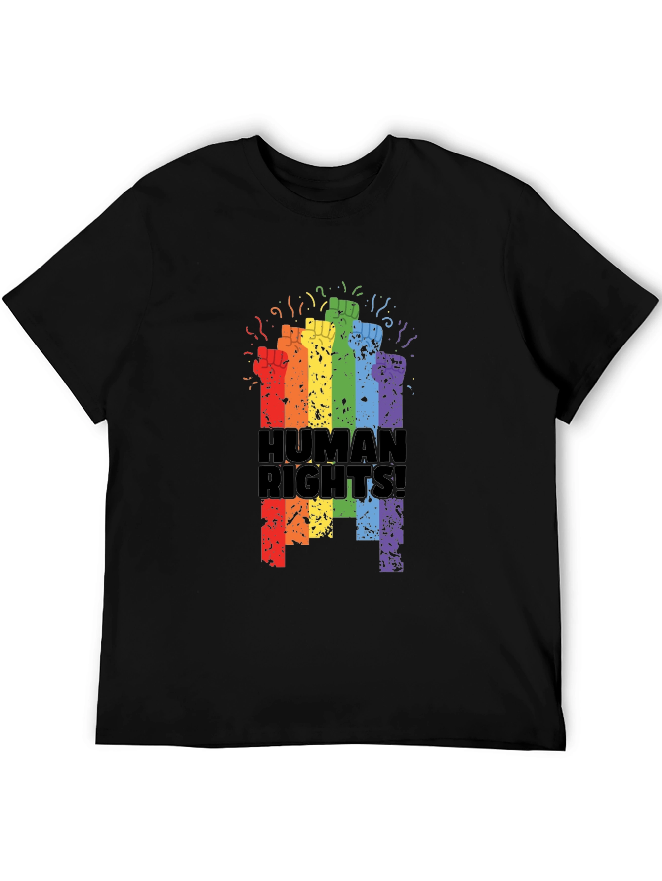 Human Rights Rainbow Fist T-Shirt