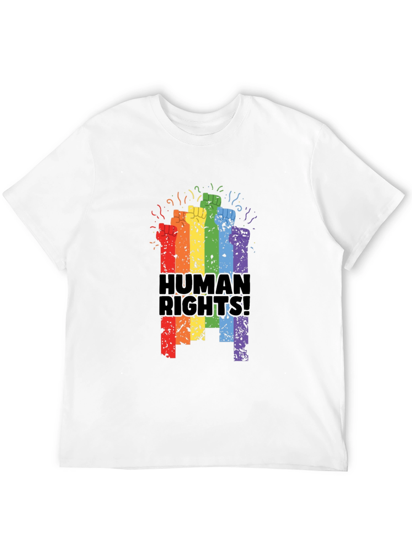 Human Rights Rainbow Fist T-Shirt