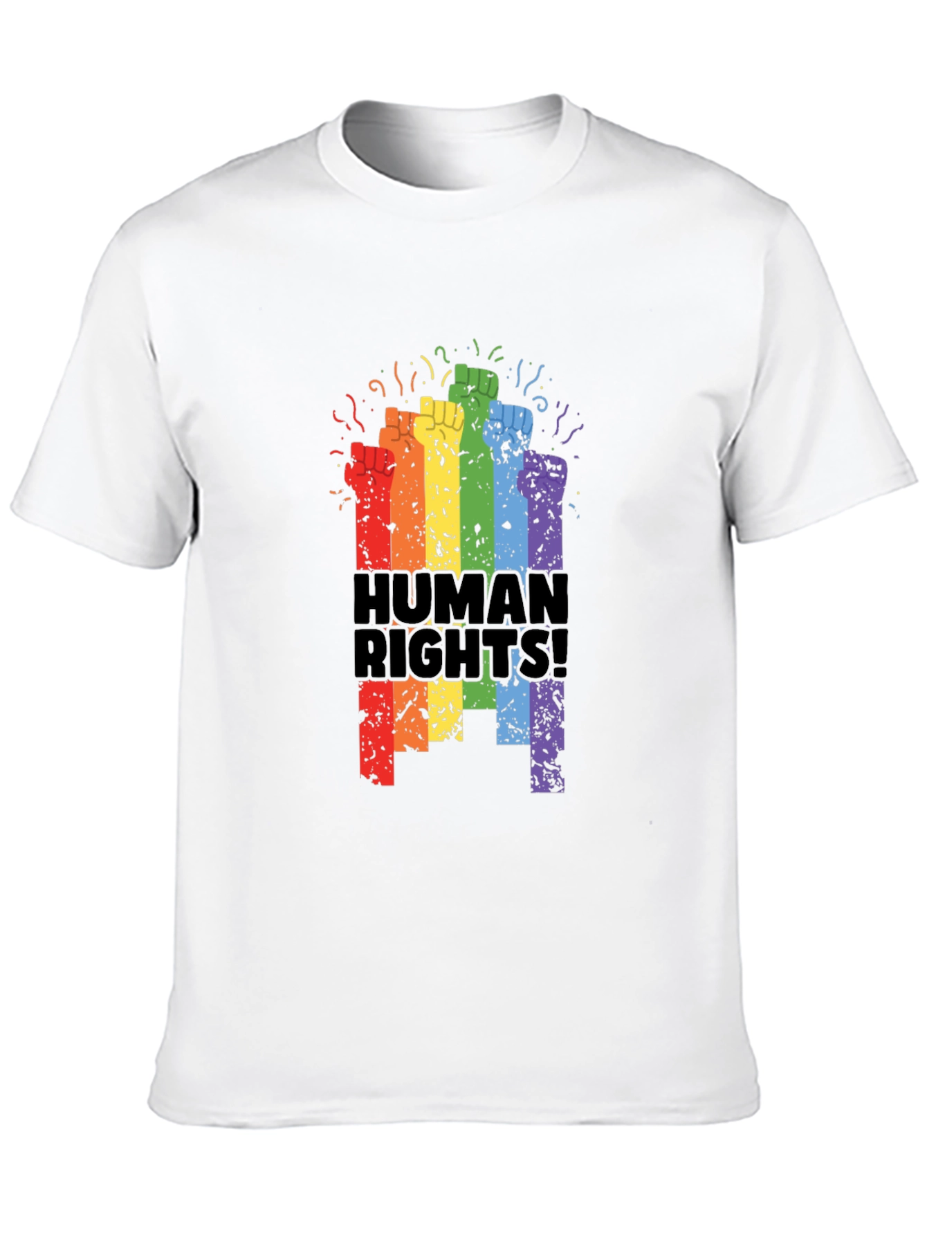 Human Rights Rainbow Fist T-Shirt